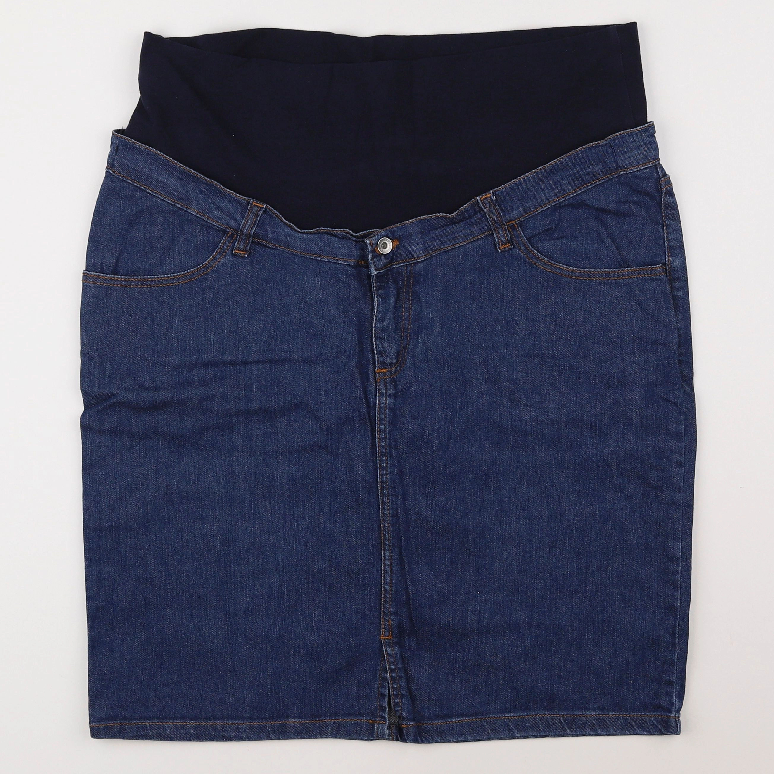 Envie de fraise - jupe grossesse bleu - 44