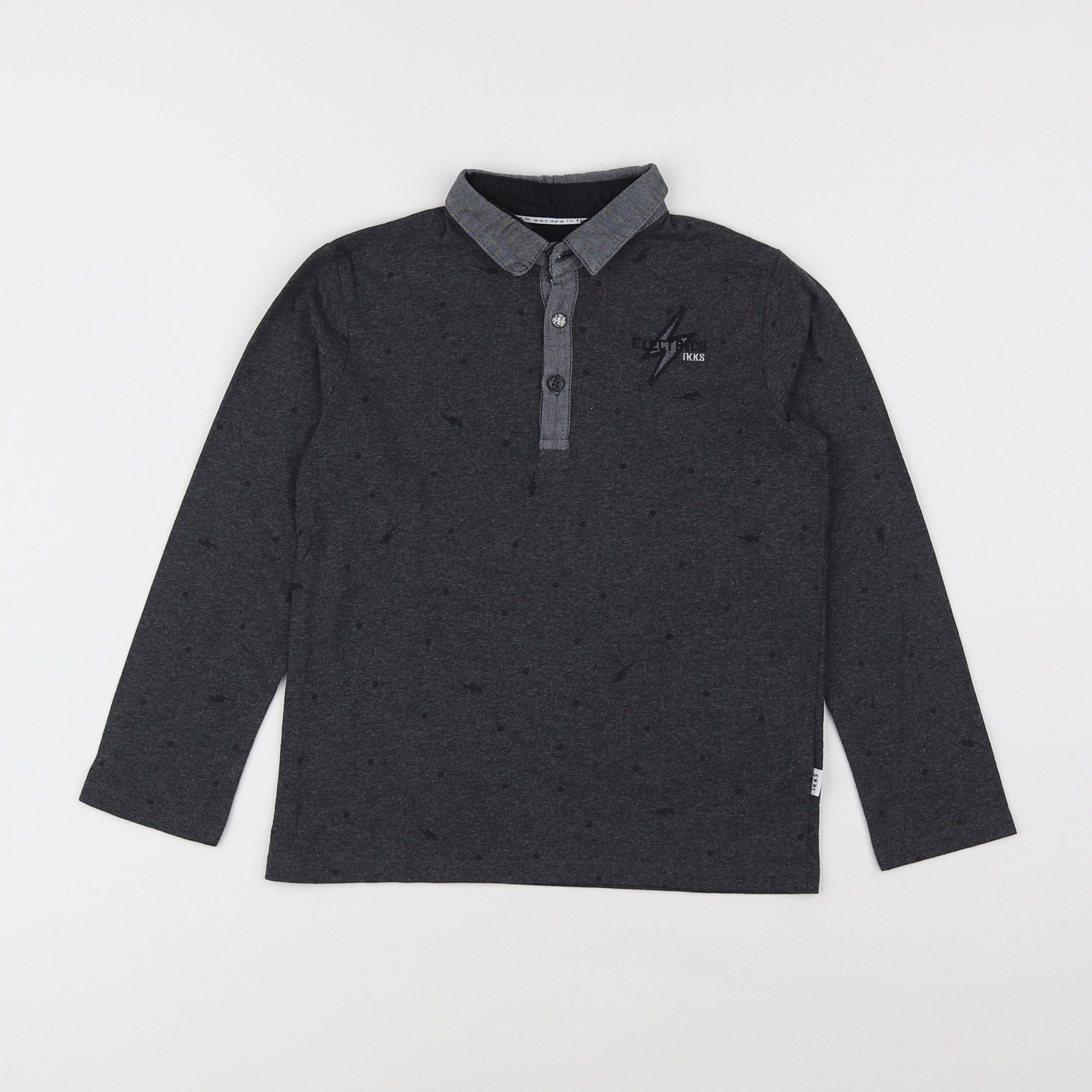 IKKS - polo gris - 6 ans