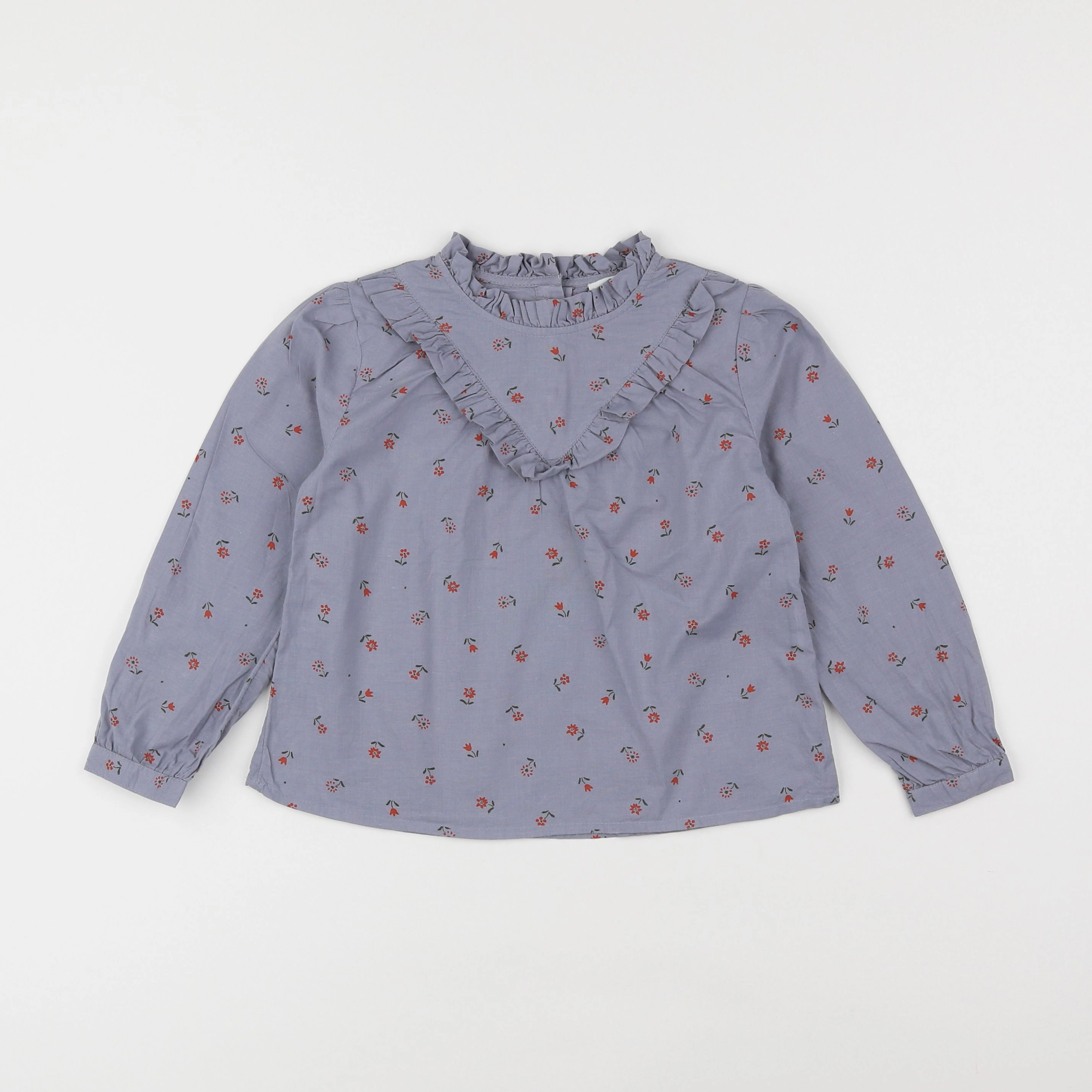 Vertbaudet - blouse bleu - 4 ans