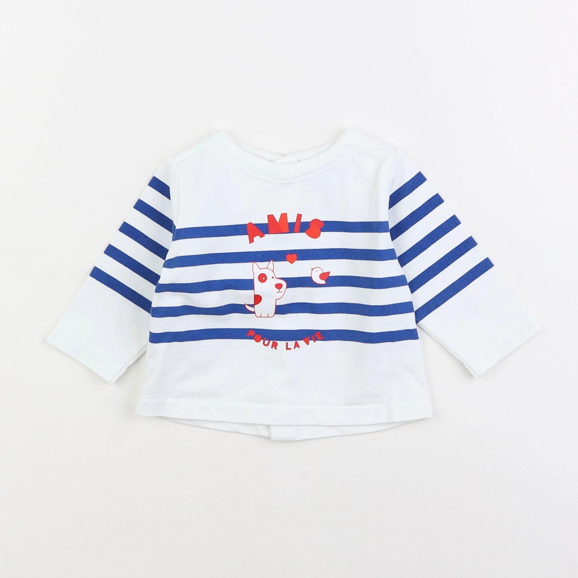 Jacadi - tee-shirt bleu - 6 mois