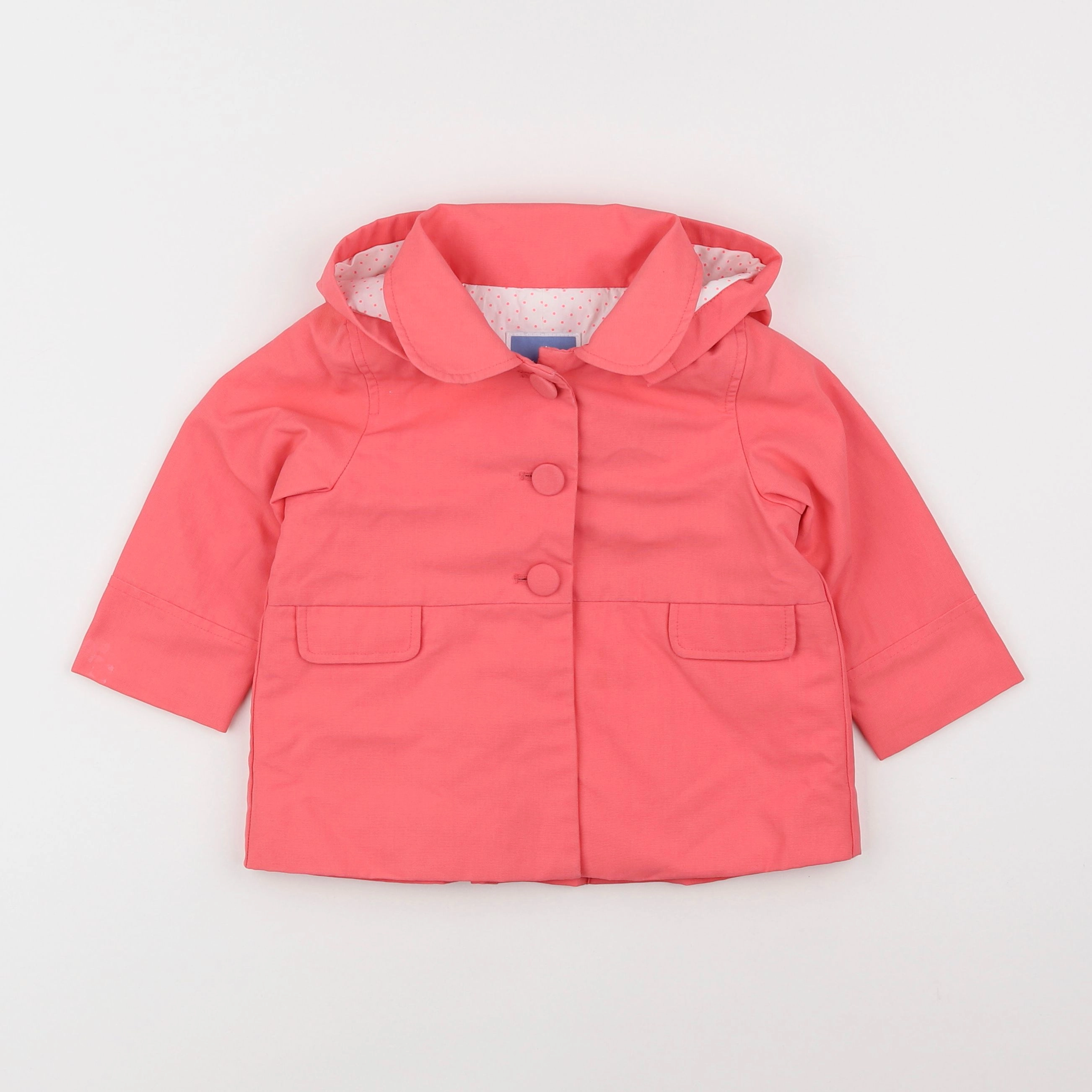 Jacadi - veste doublé rose - 18 mois