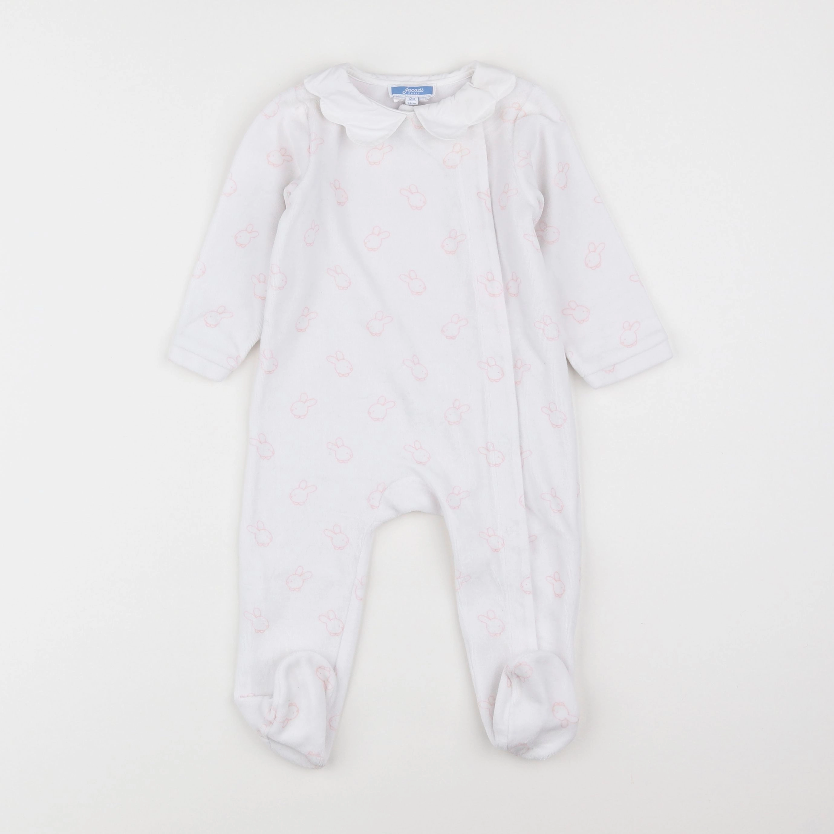 Jacadi - pyjama velours rose - 12 mois