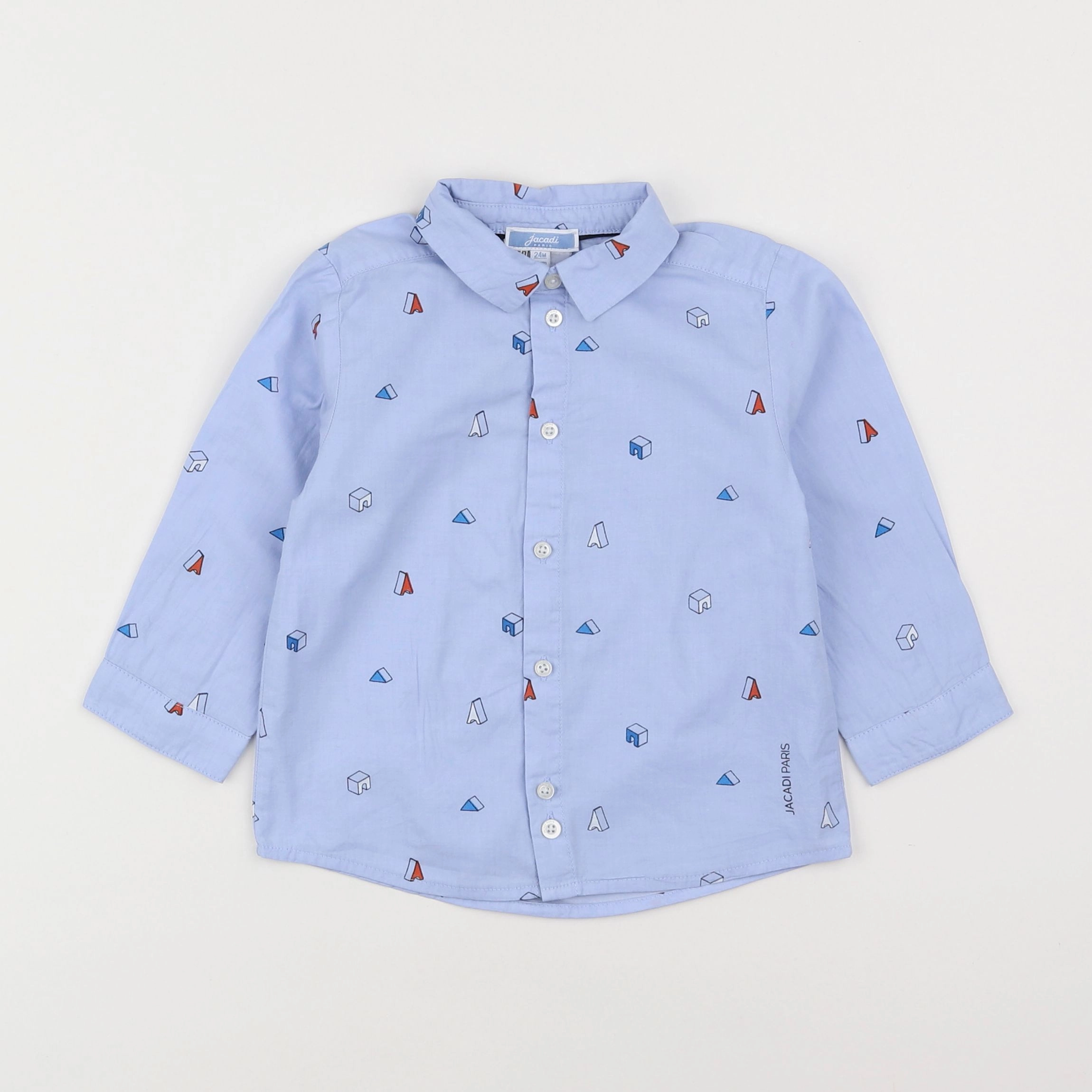 Jacadi - chemise bleu - 2 ans