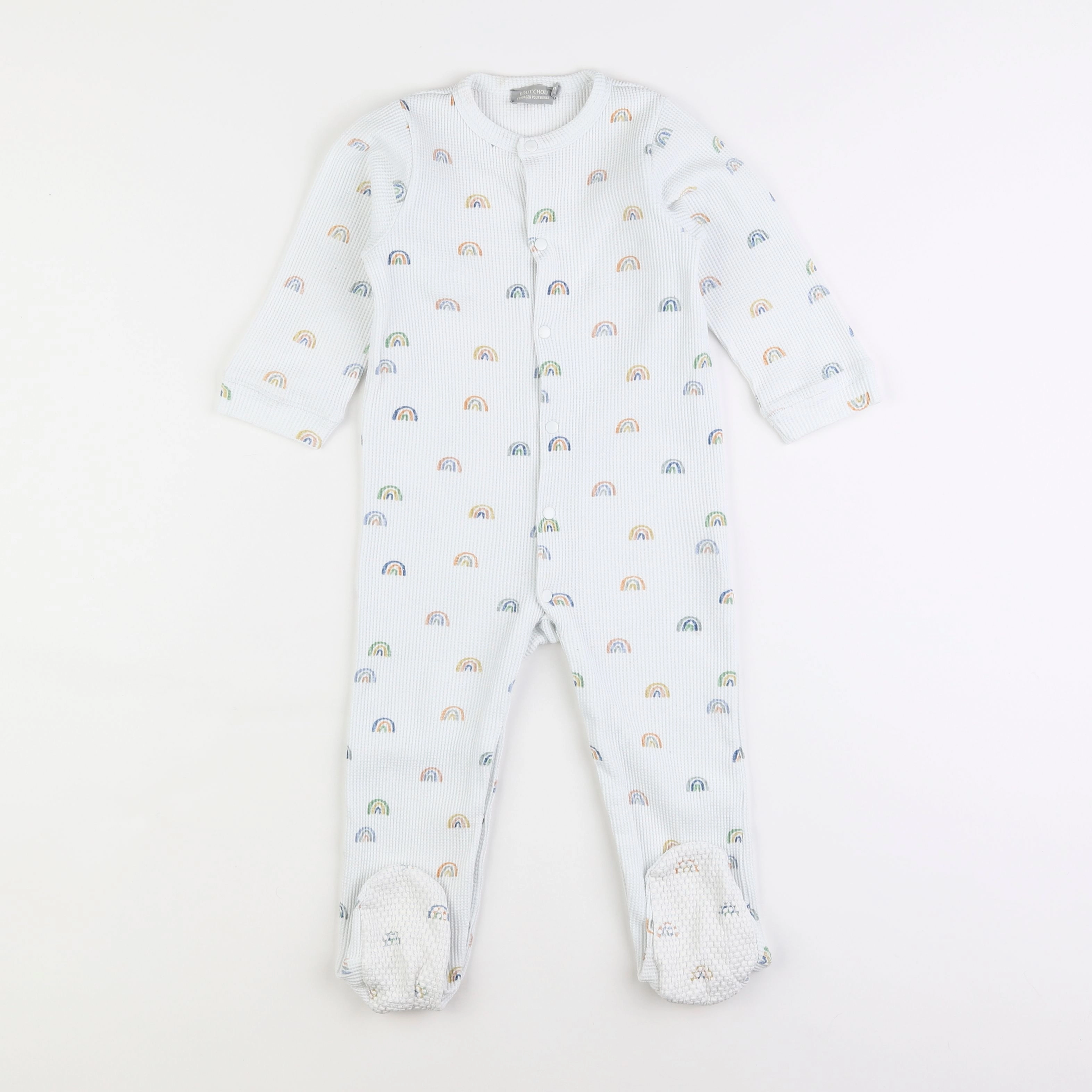 Boutchou - pyjama coton blanc - 2 ans