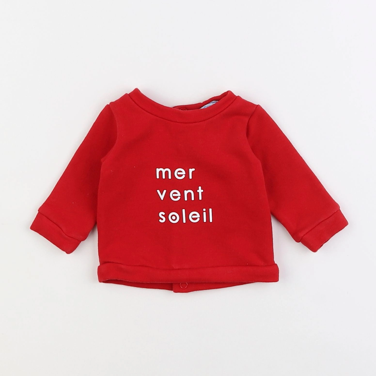 Jacadi - sweat rouge - 1 mois