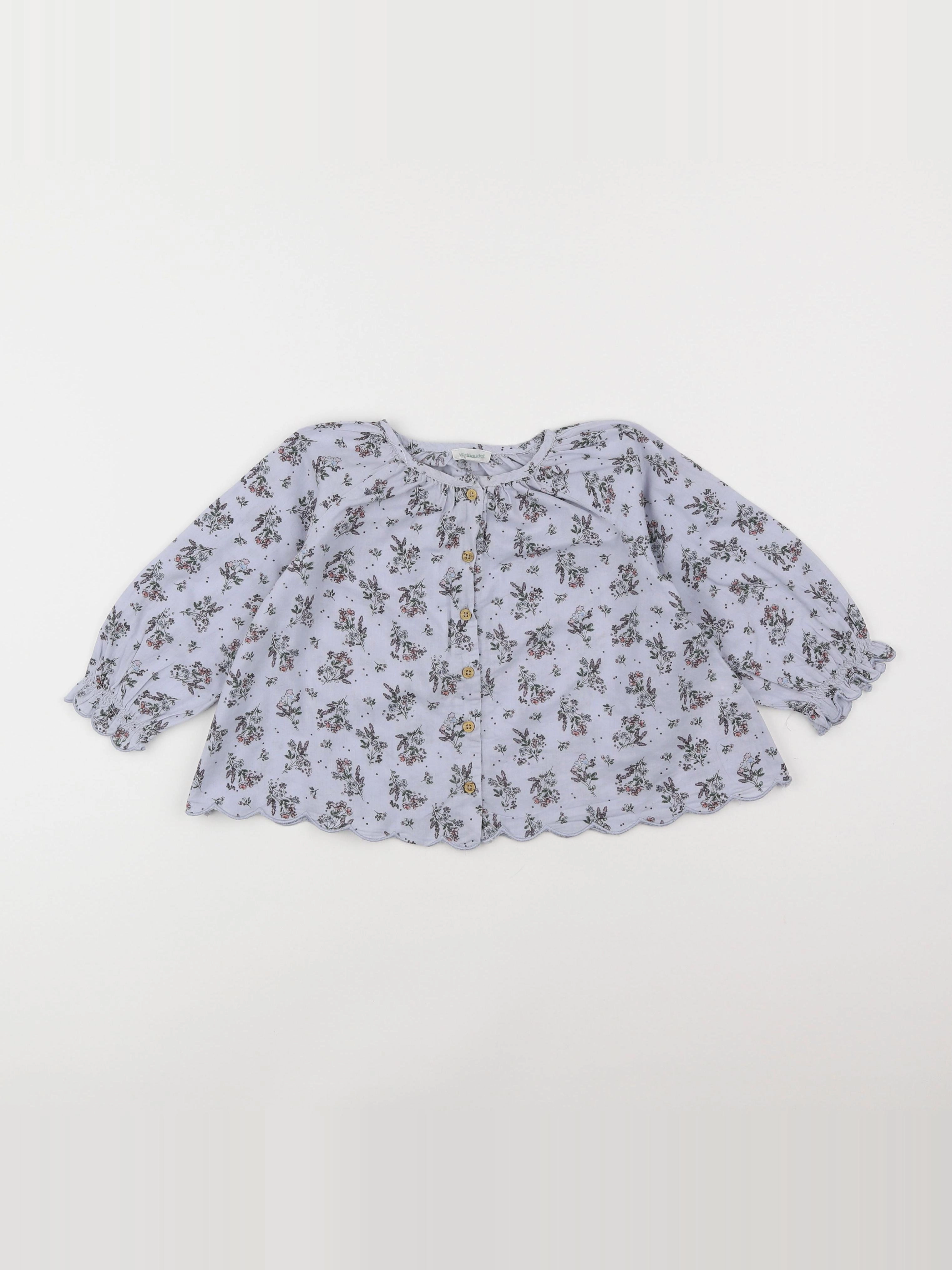 Vertbaudet - blouse violet - 2 ans