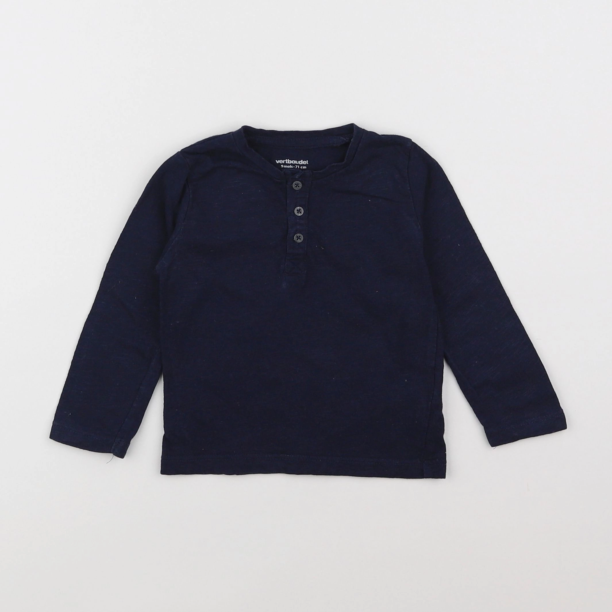 Vertbaudet - tee-shirt bleu - 9 mois