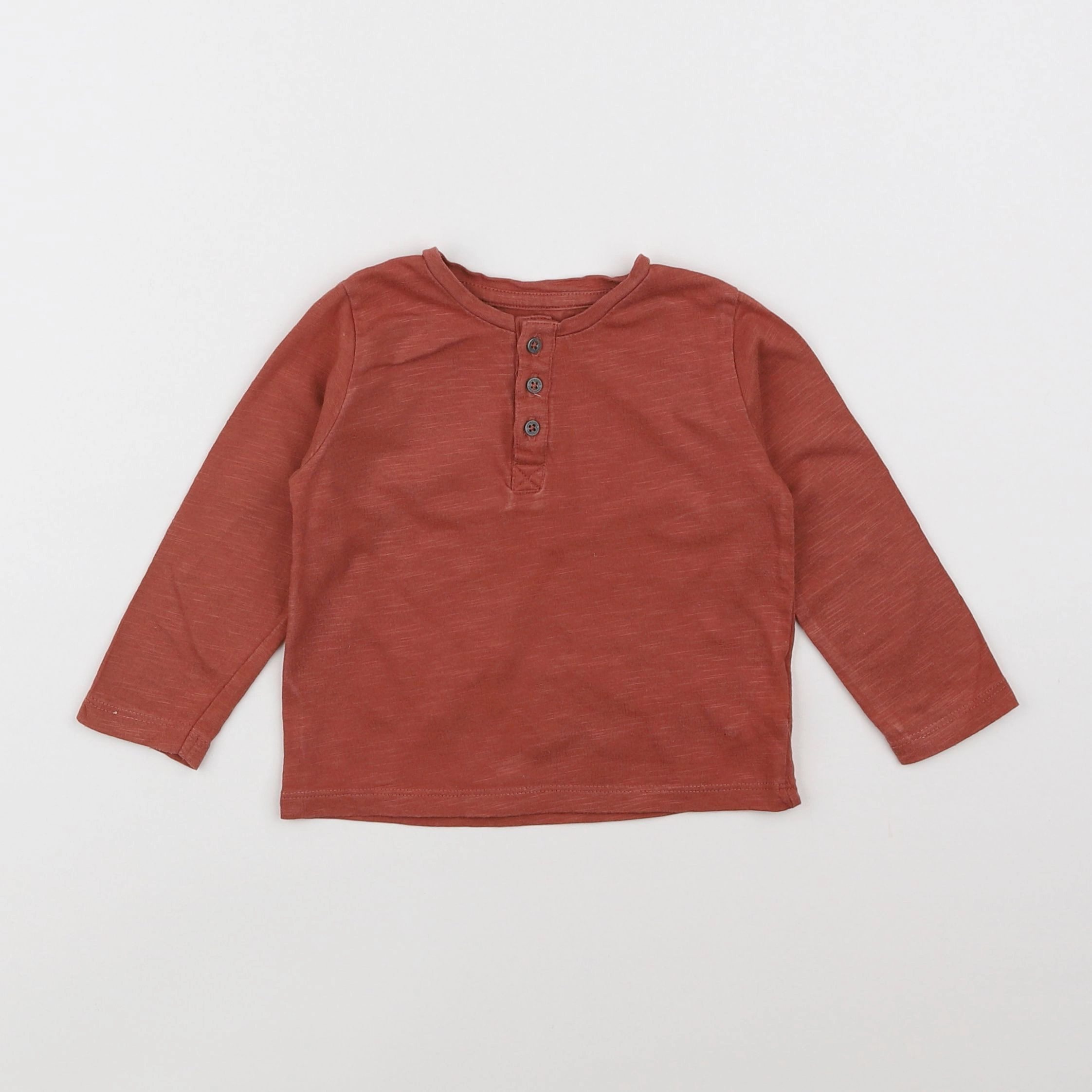 Vertbaudet - tee-shirt marron - 9 mois