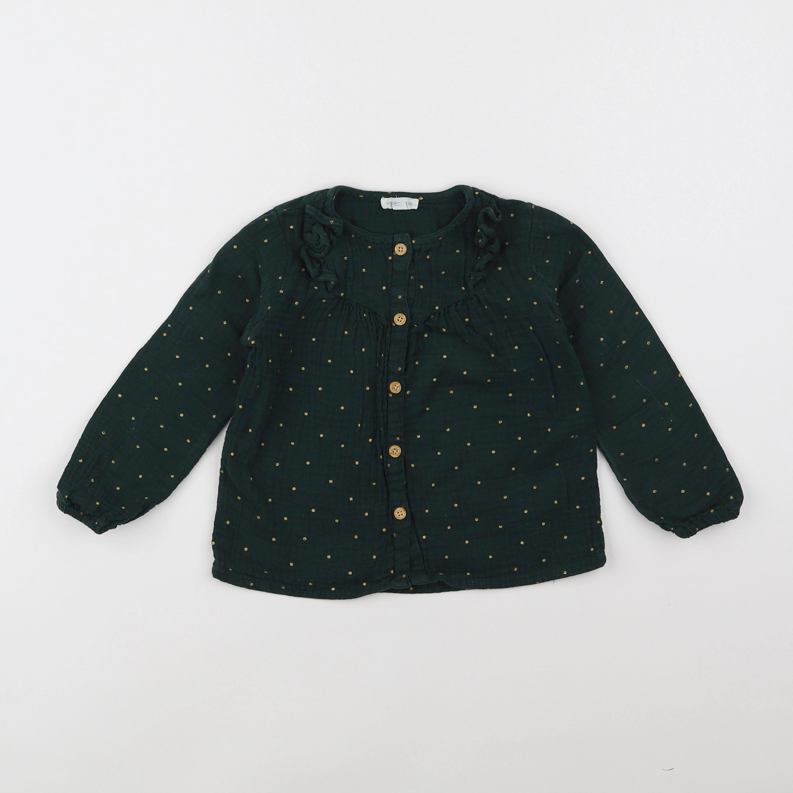 Vertbaudet - blouse vert - 3 ans