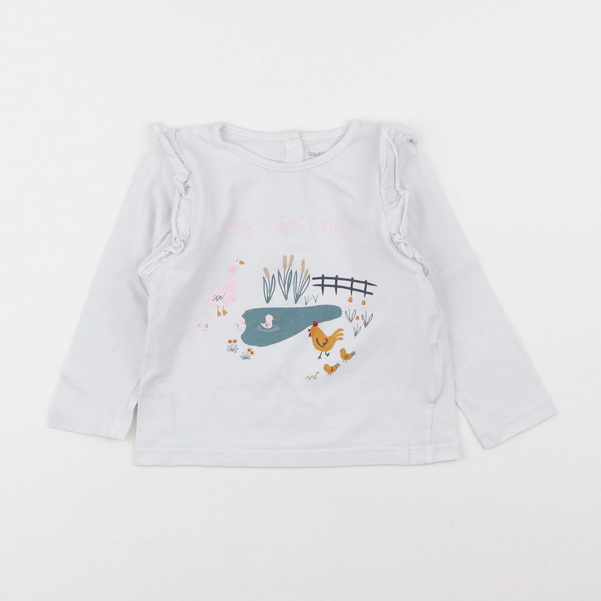 Boutchou - tee-shirt blanc - 12 mois