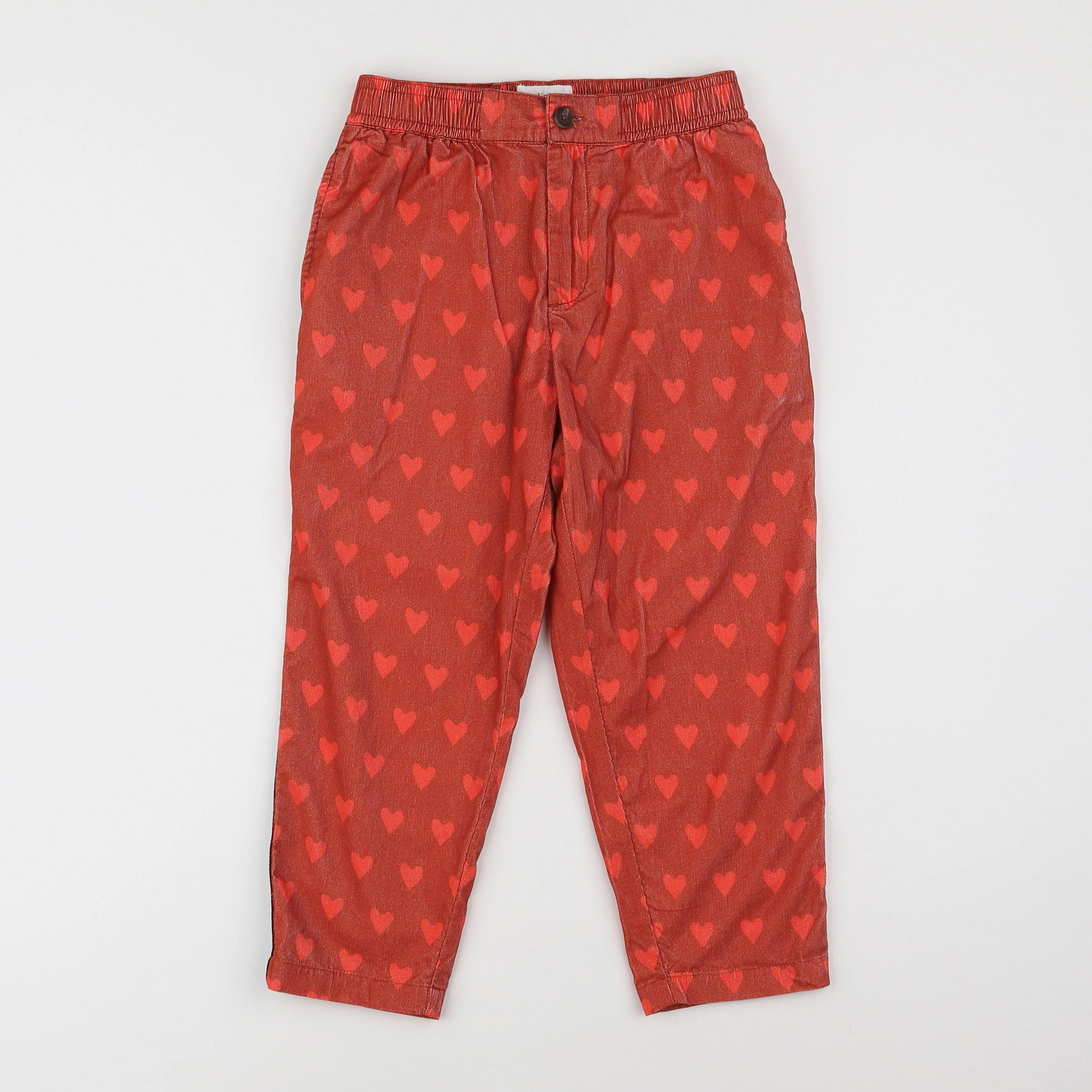 Holi & Love - pantalon rouge - 6/7 ans