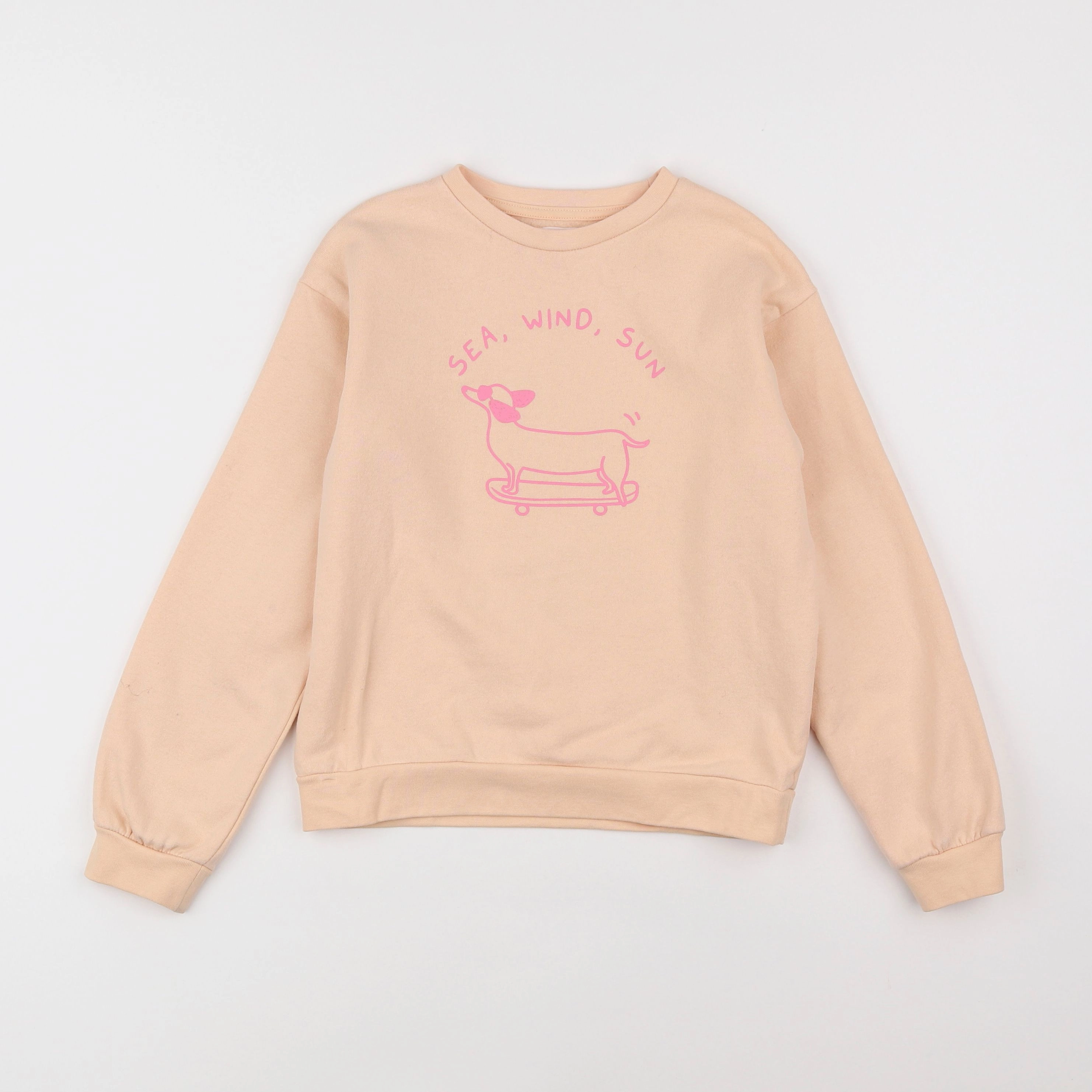 Vertbaudet - sweat rose - 8 ans