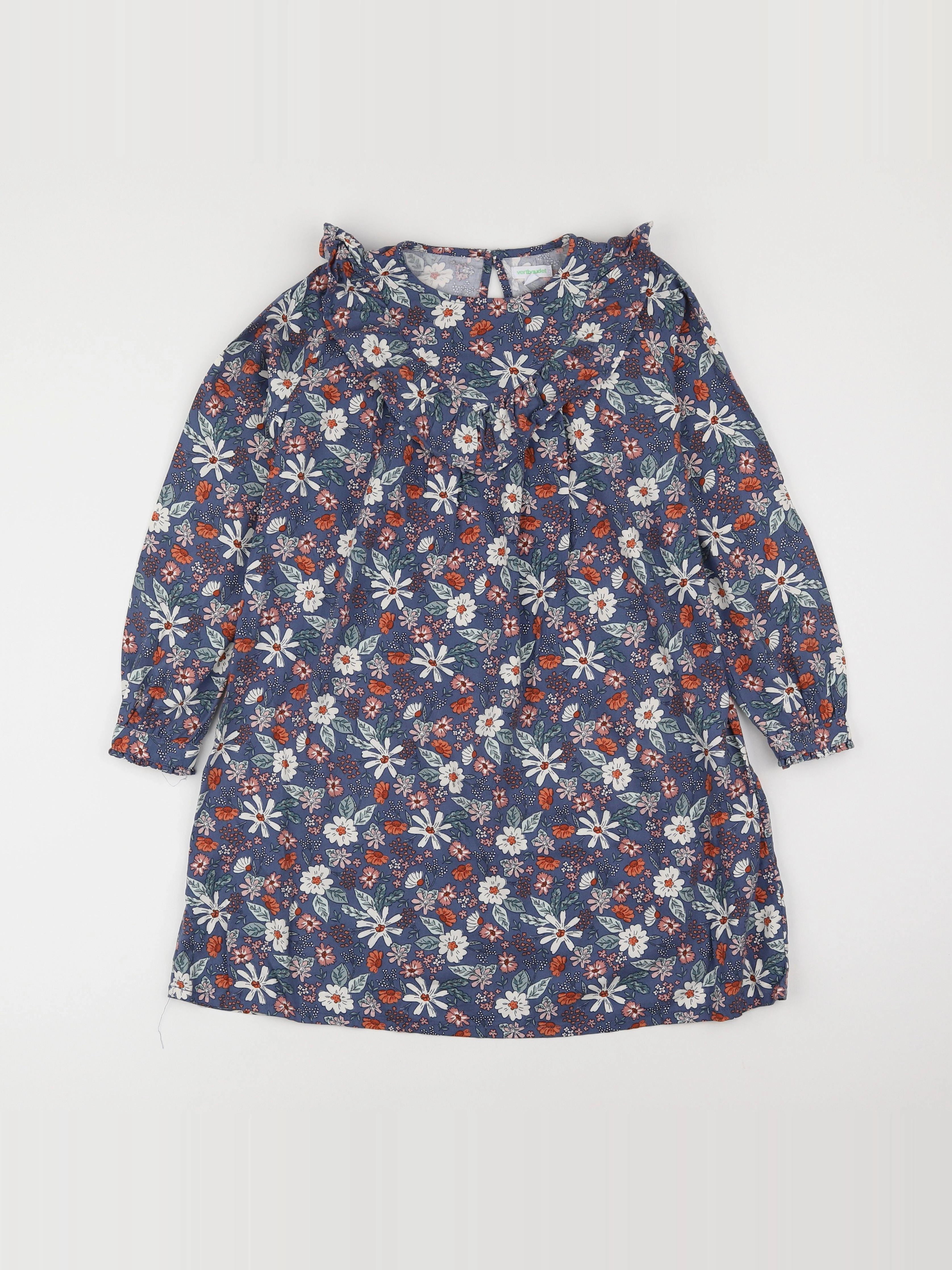 Vertbaudet - robe multicolore - 9 ans