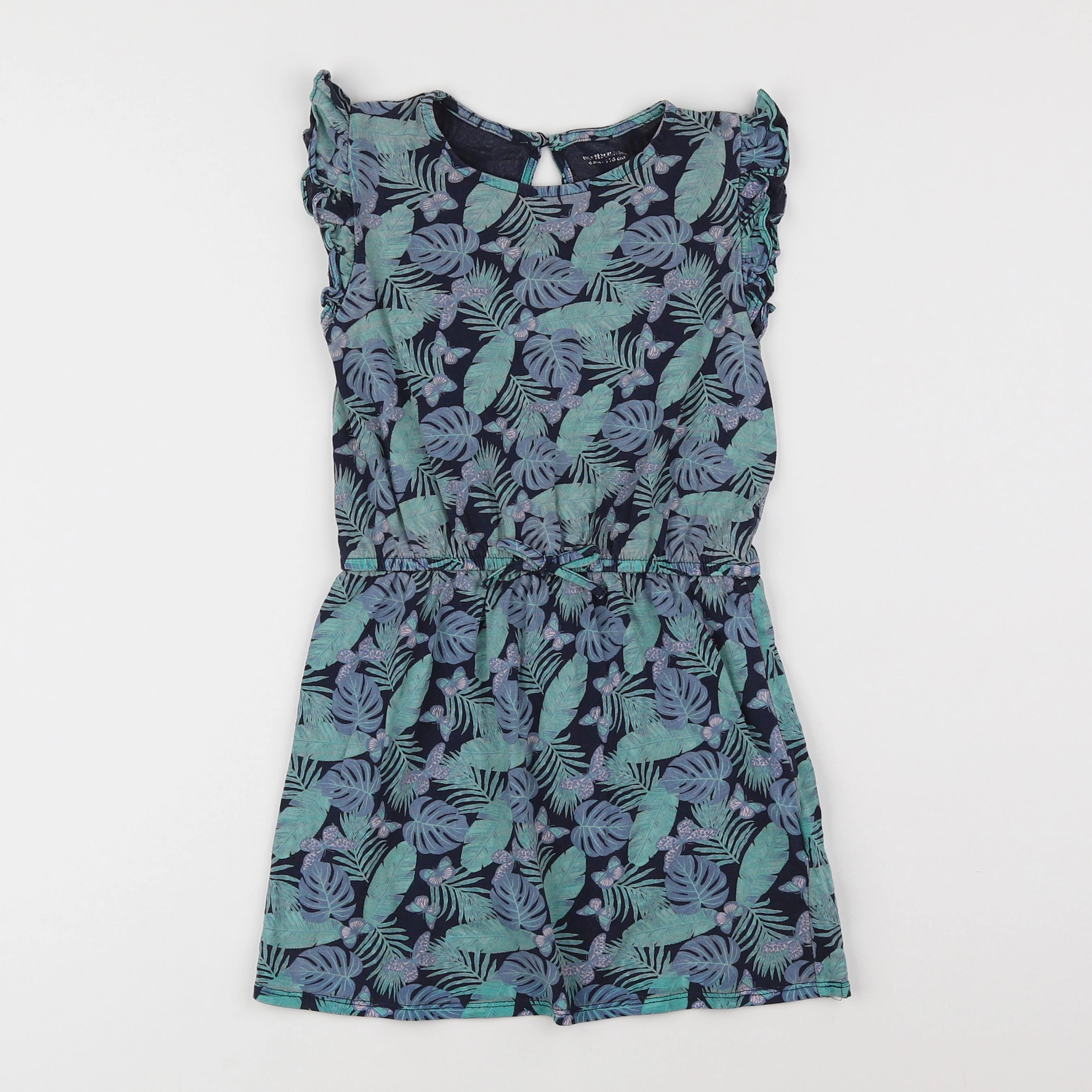 Vertbaudet - robe bleu, vert - 6 ans