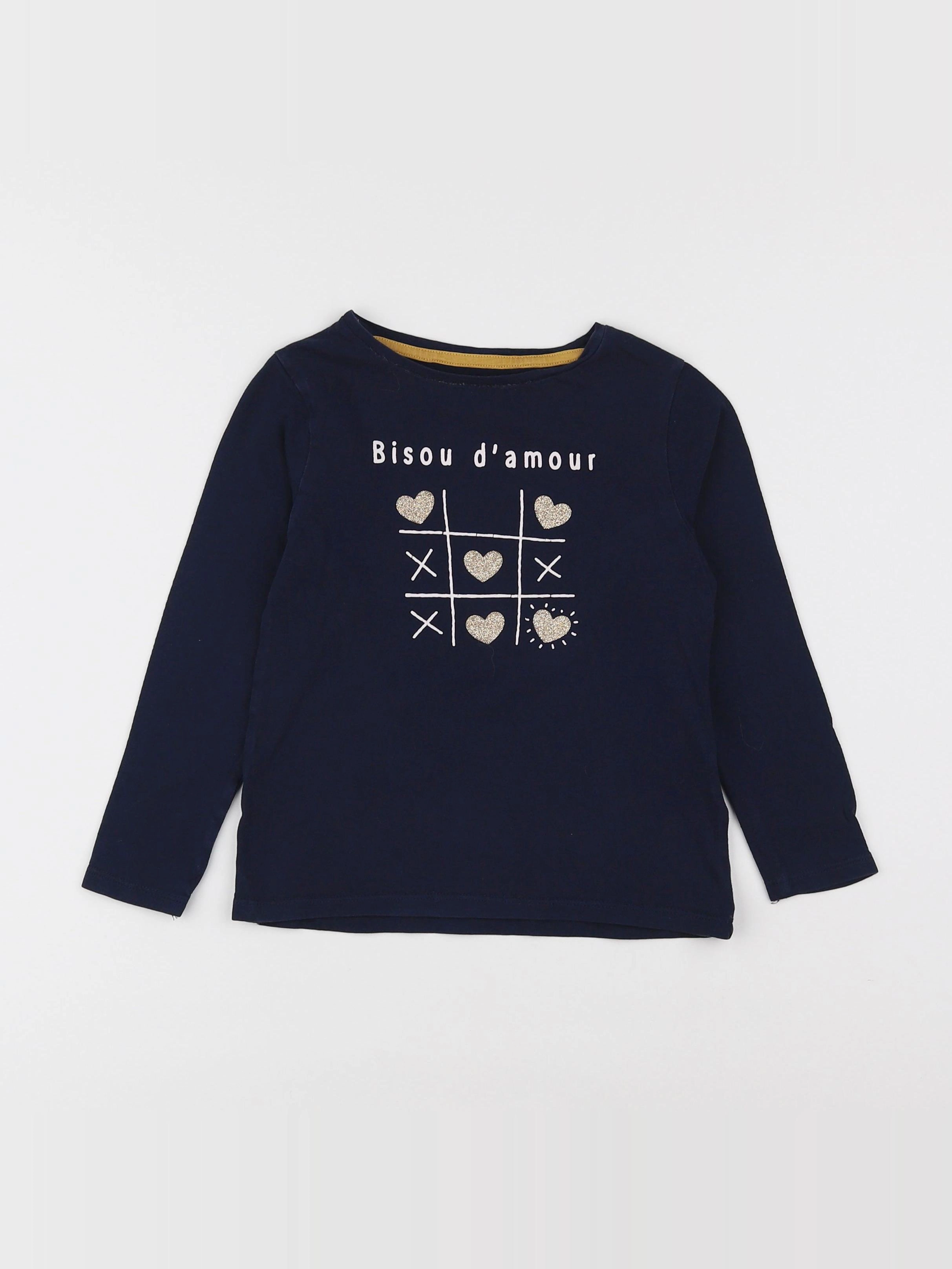 Vertbaudet - tee-shirt bleu - 6 ans