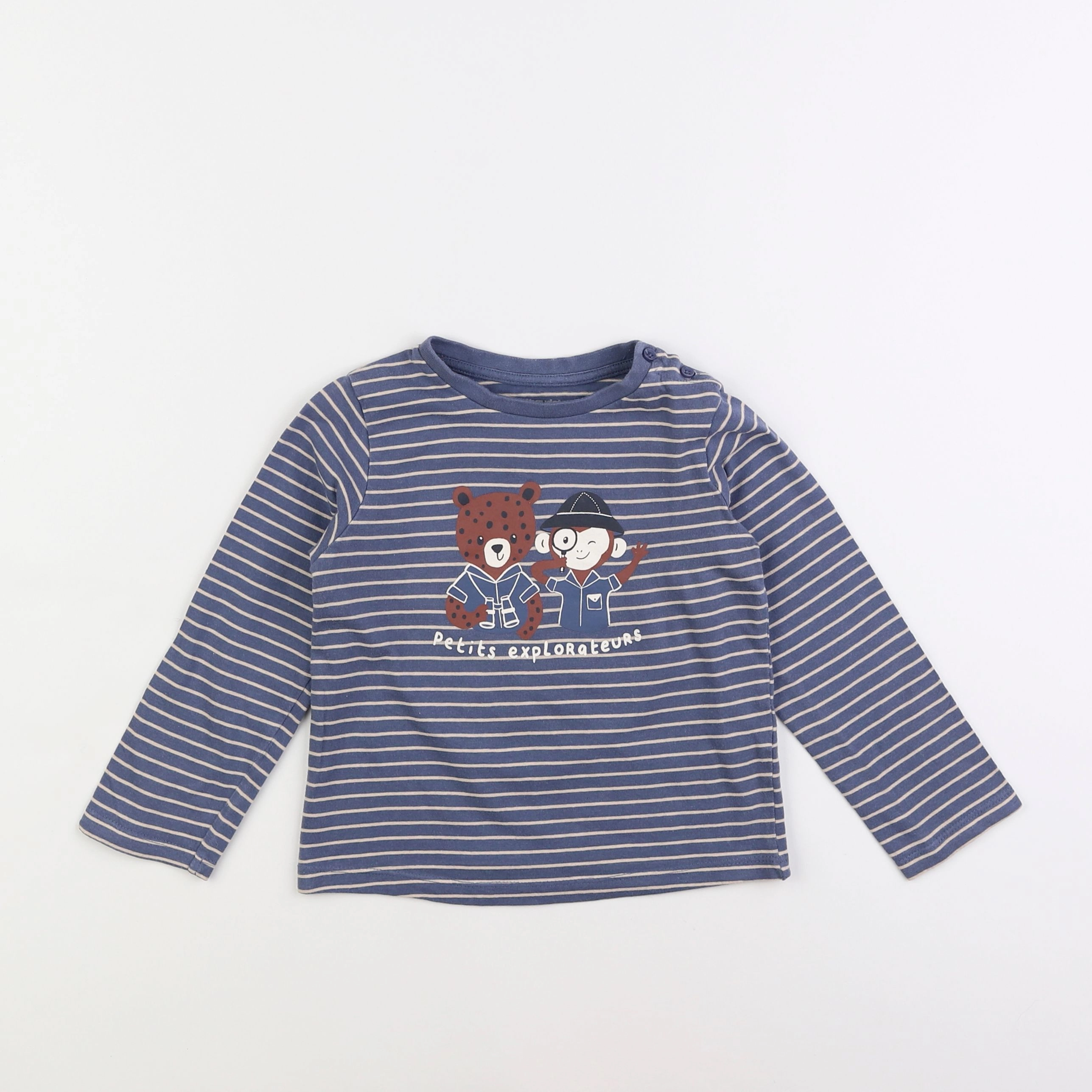 Vertbaudet - tee-shirt bleu - 3 ans