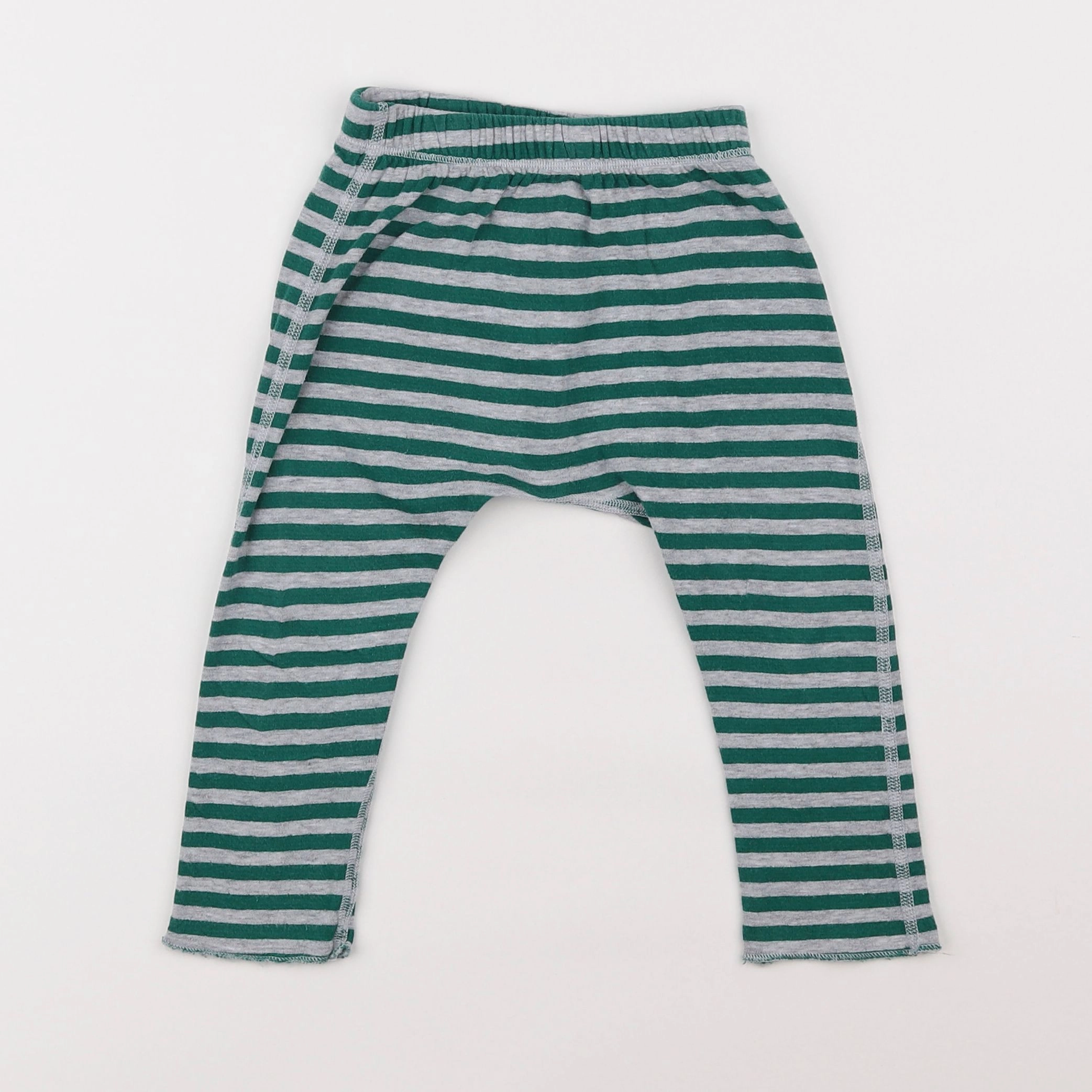 Petit Bateau - legging gris, vert - 18 mois