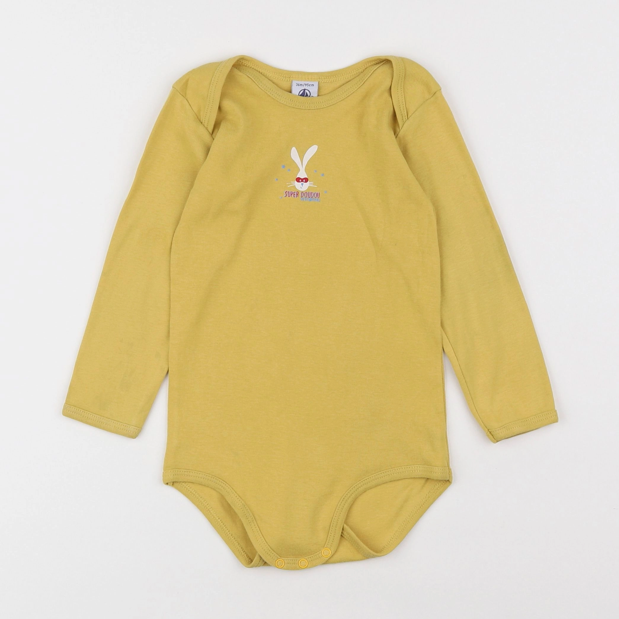 Petit Bateau - body jaune - 3 ans