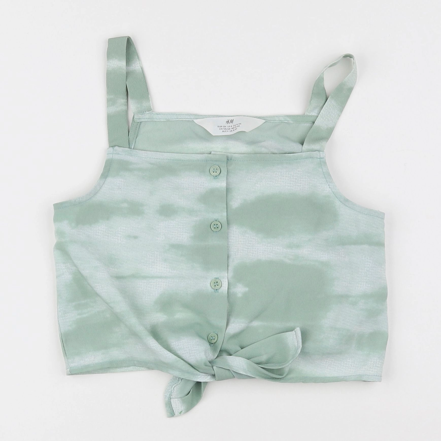 H&M - crop-top blanc, vert - 8/9 ans