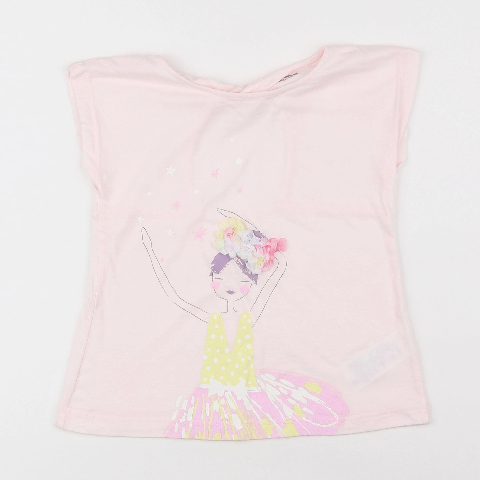 Vertbaudet - tee-shirt rose - 5 ans