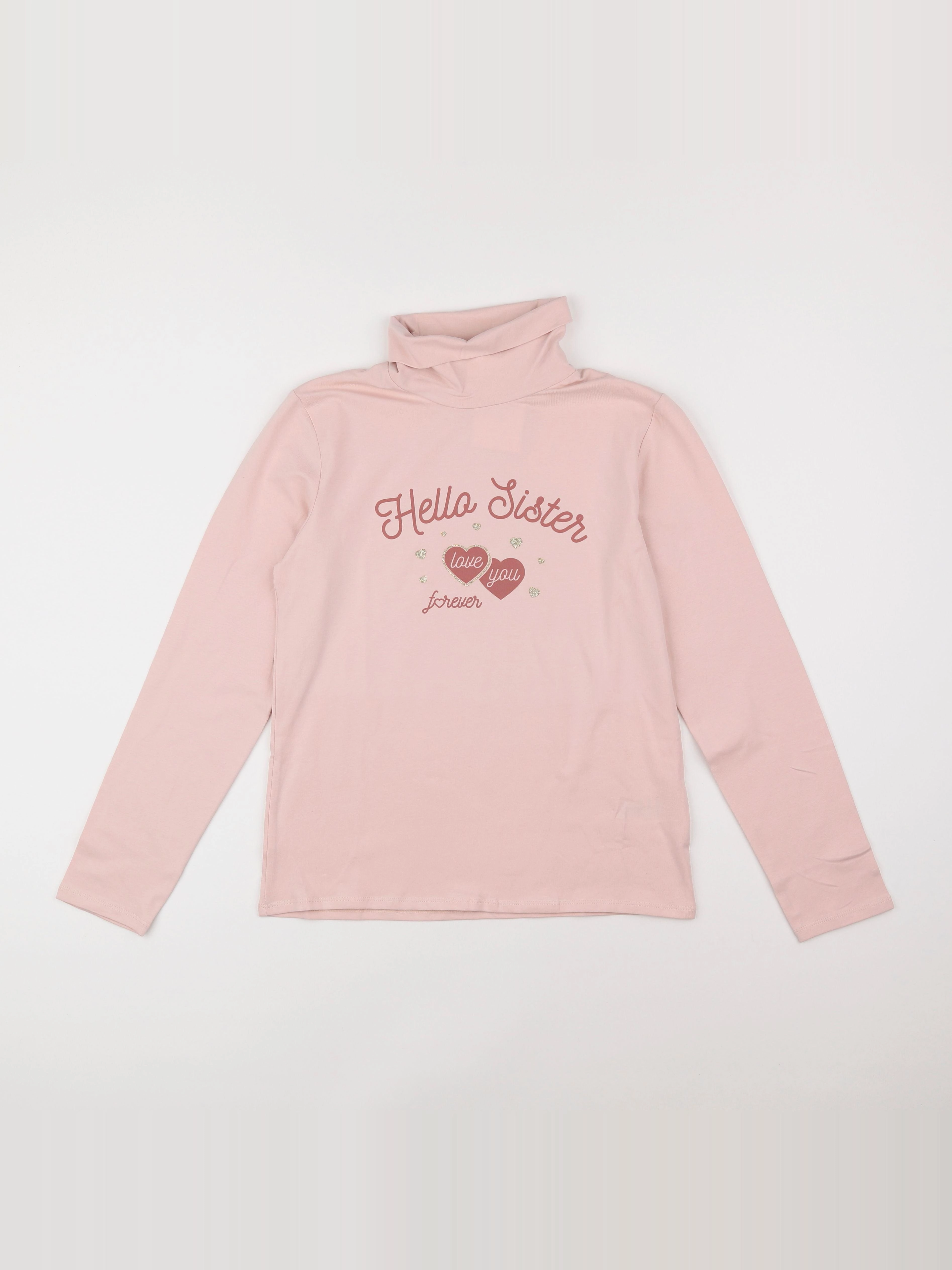 Vertbaudet - sous-pull rose - 14 ans