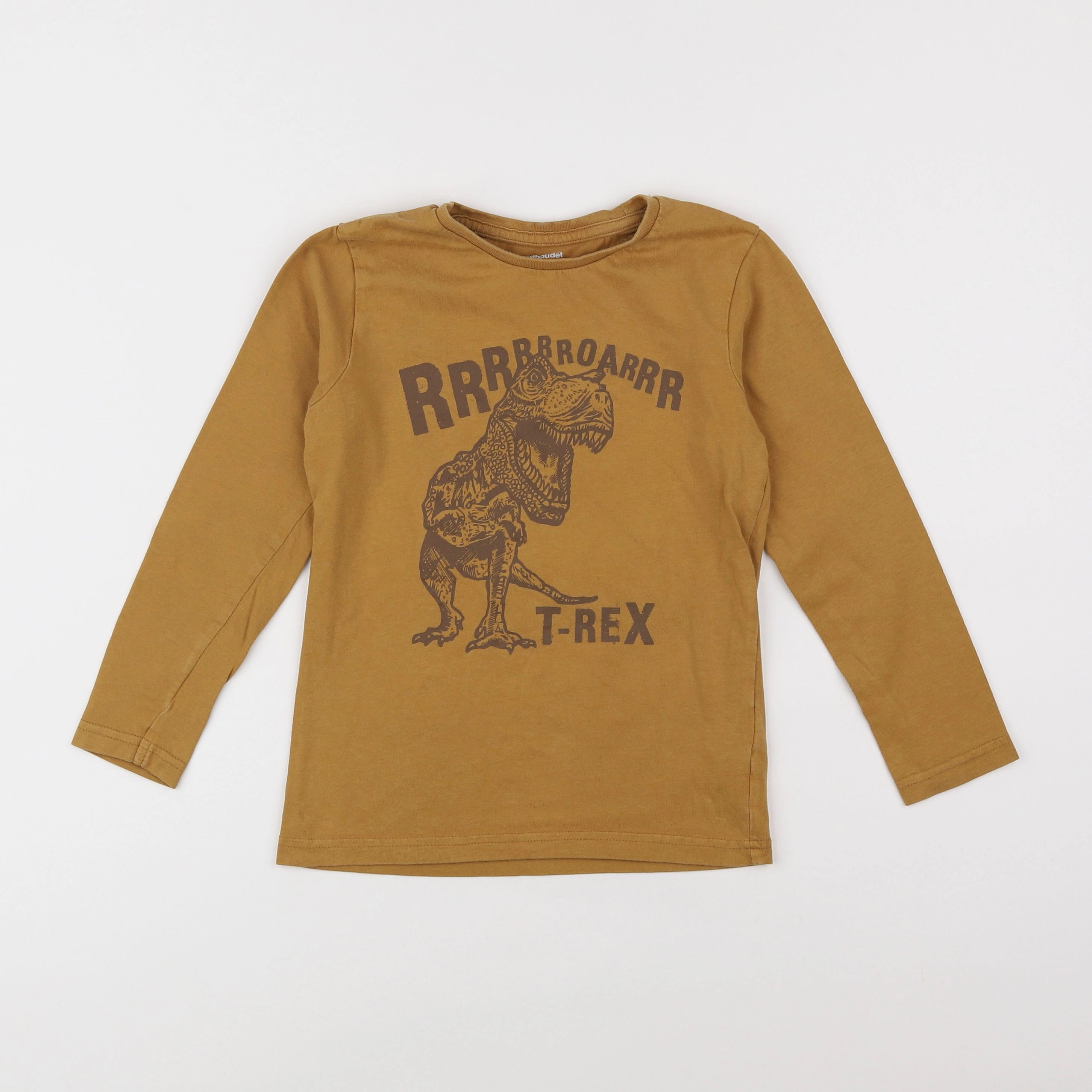 Vertbaudet - tee-shirt marron - 8 ans