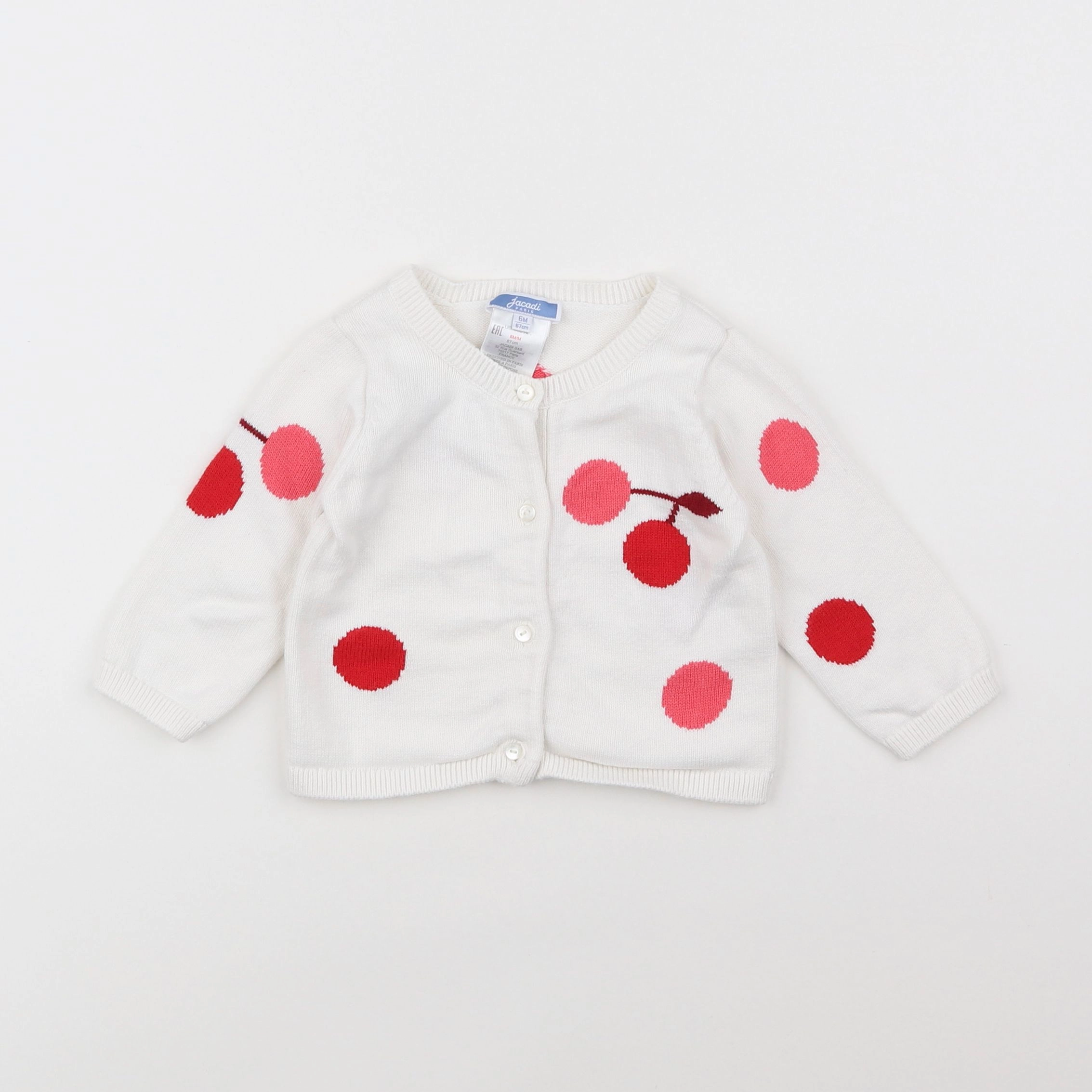 Jacadi - gilet multicolore - 6 mois
