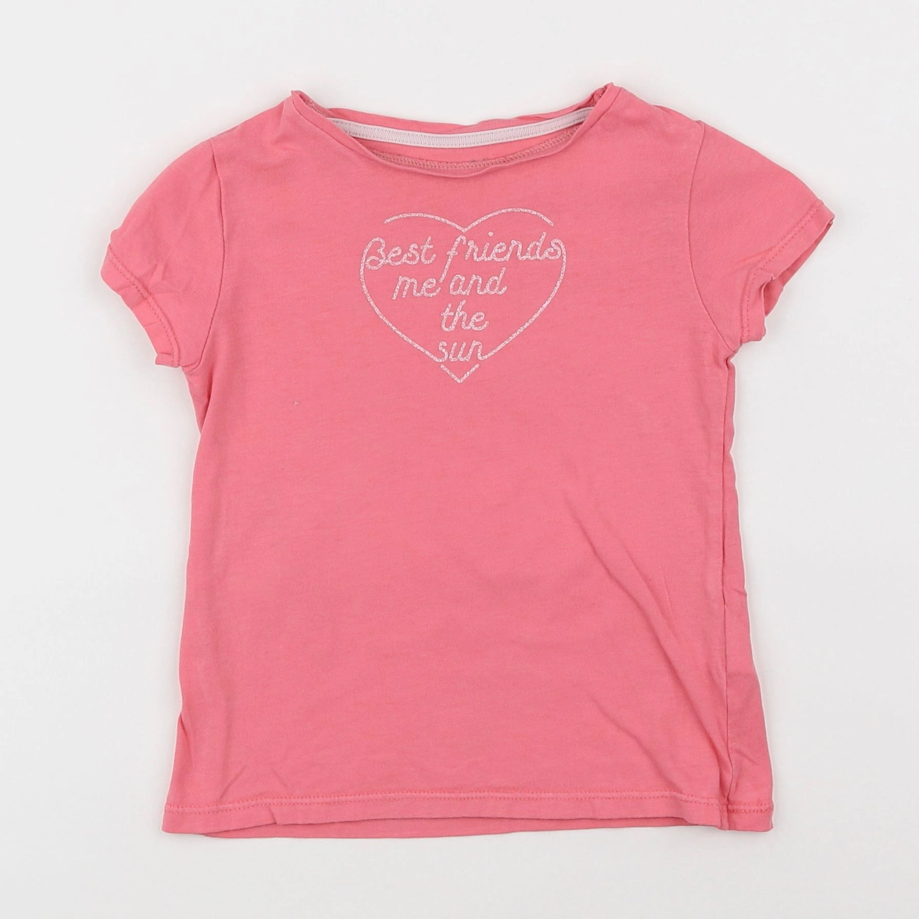 Vertbaudet - tee-shirt rose - 4 ans