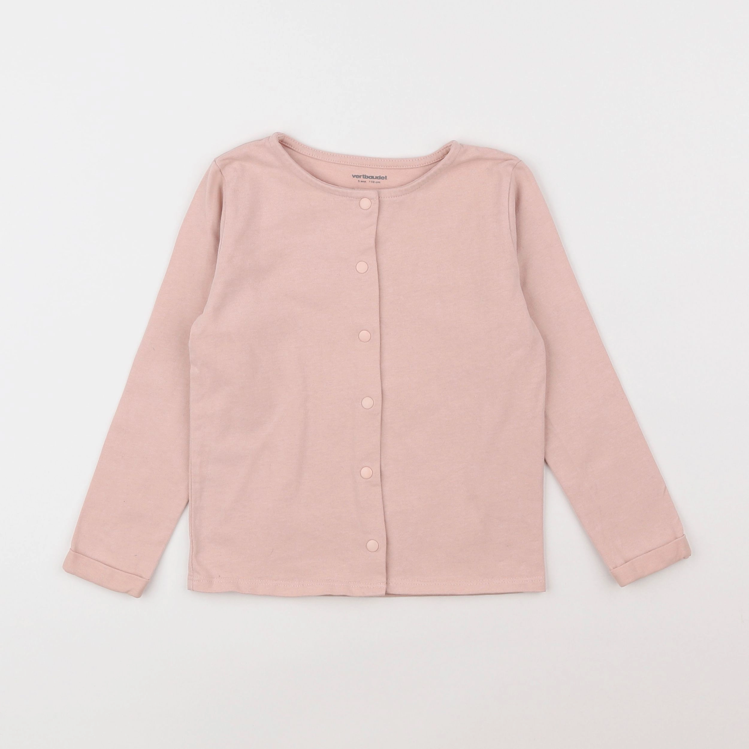 Vertbaudet - sweat rose - 5 ans