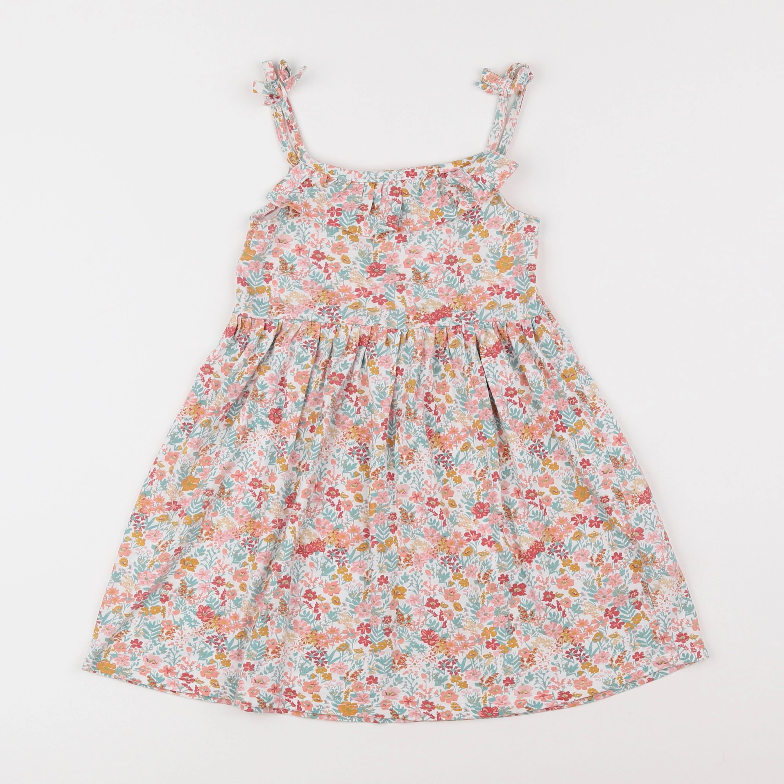 Vertbaudet - robe multicolore - 4 ans