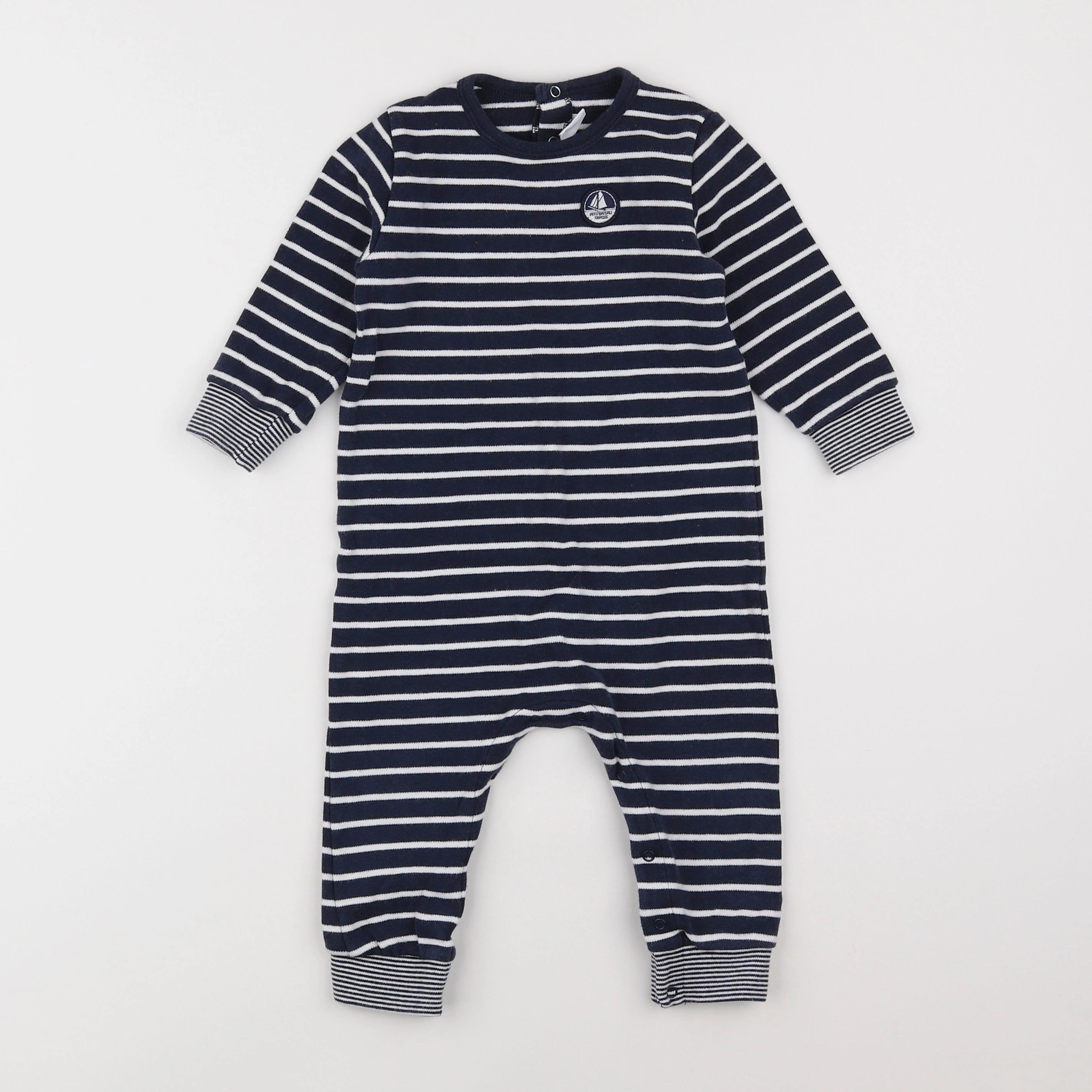 Petit Bateau - combinaison bleu - 18 mois