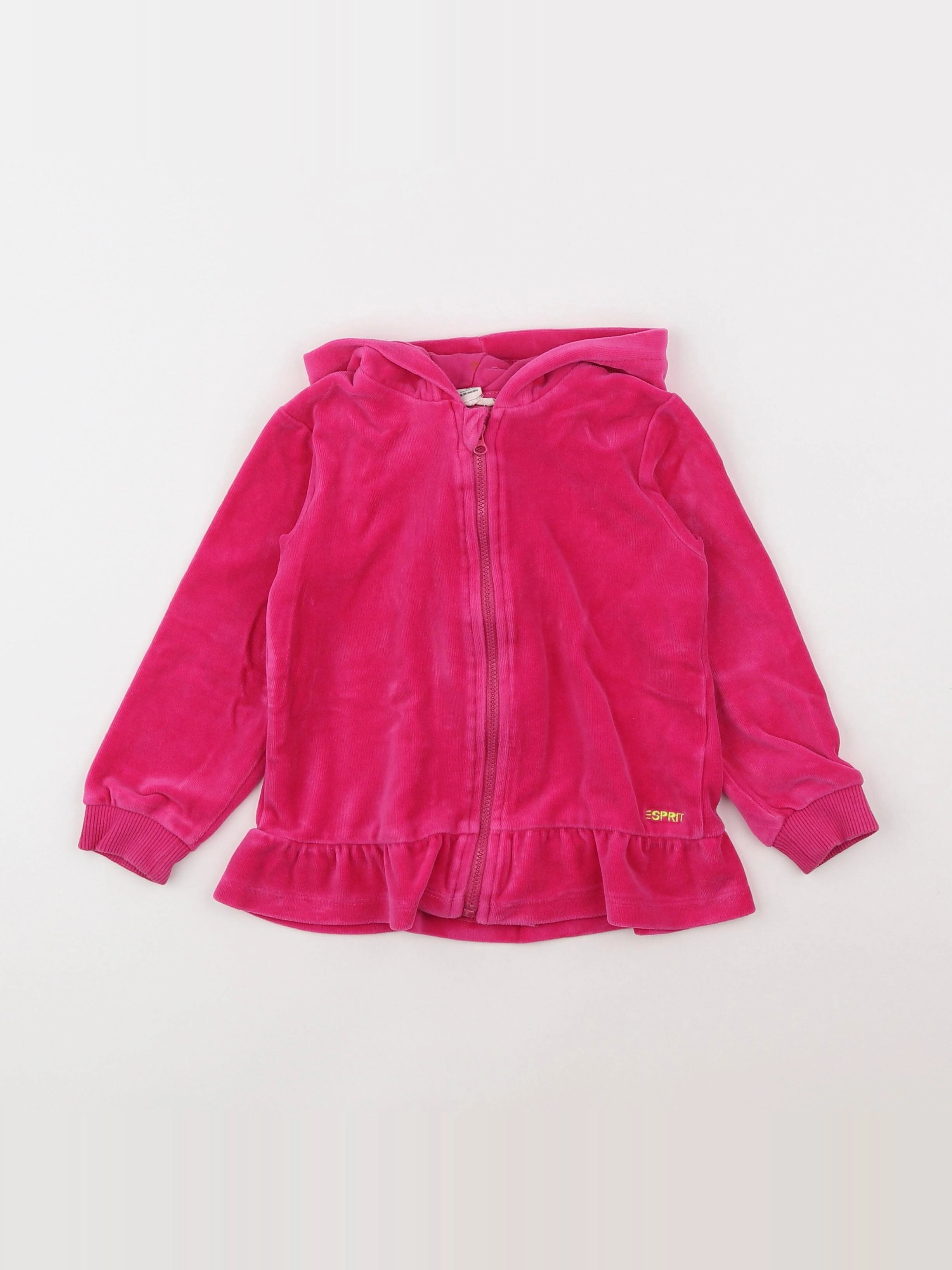 Esprit - sweat velours rose - 18 mois à 2 ans