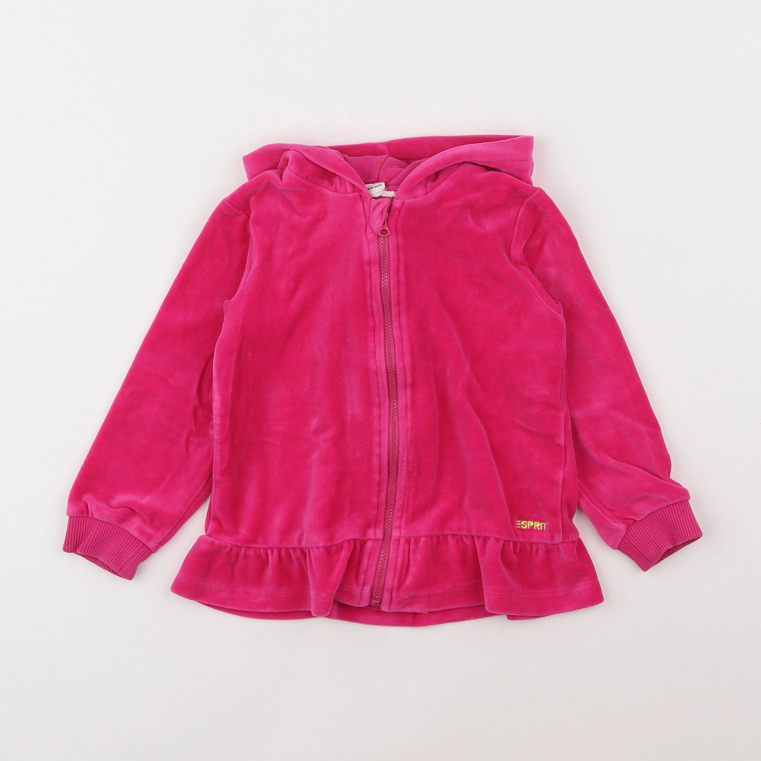 Esprit - sweat velours rose - 18 mois à 2 ans