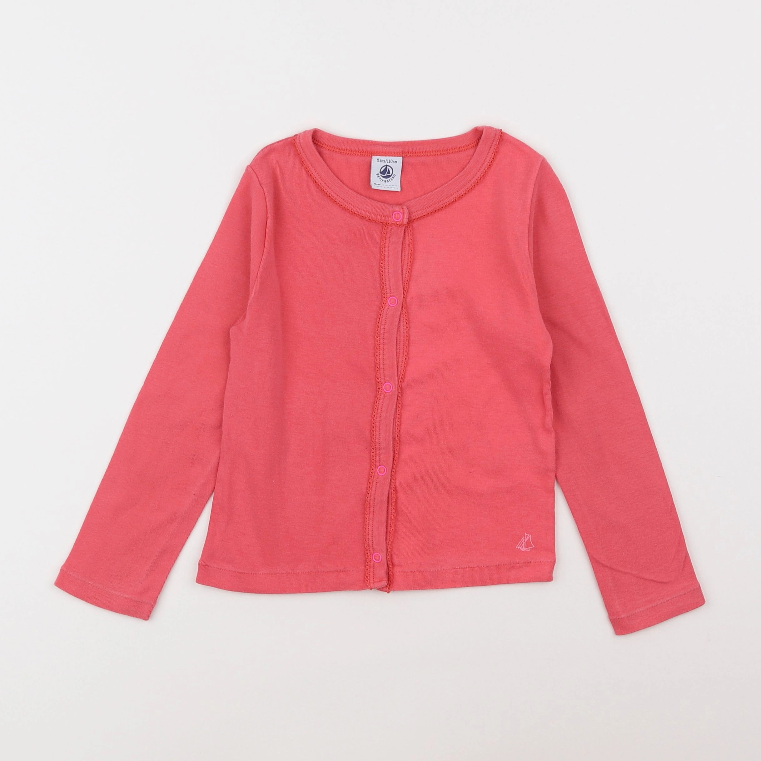 Petit Bateau - sweat rose - 5 ans