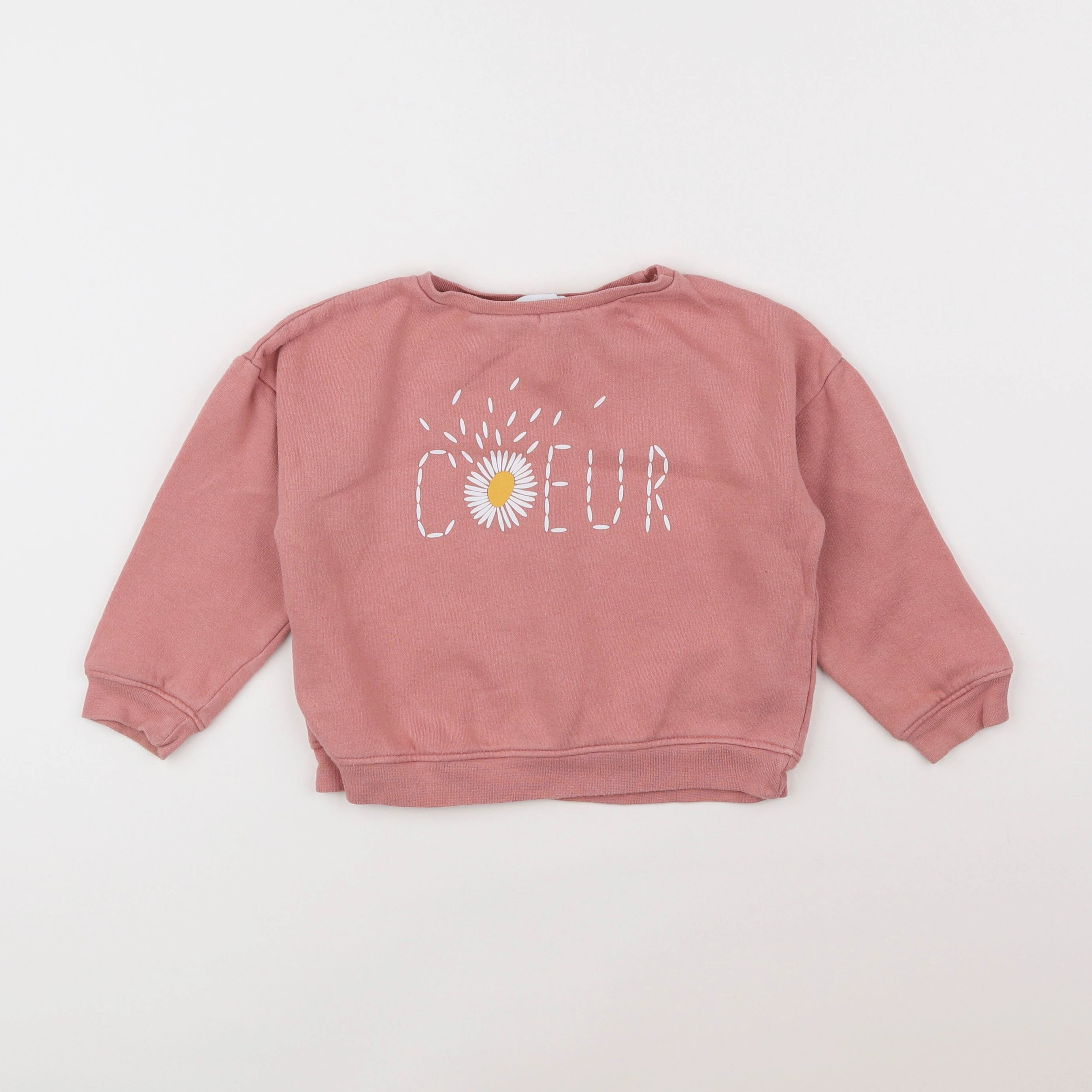 La Redoute - sweat rose - 4 ans