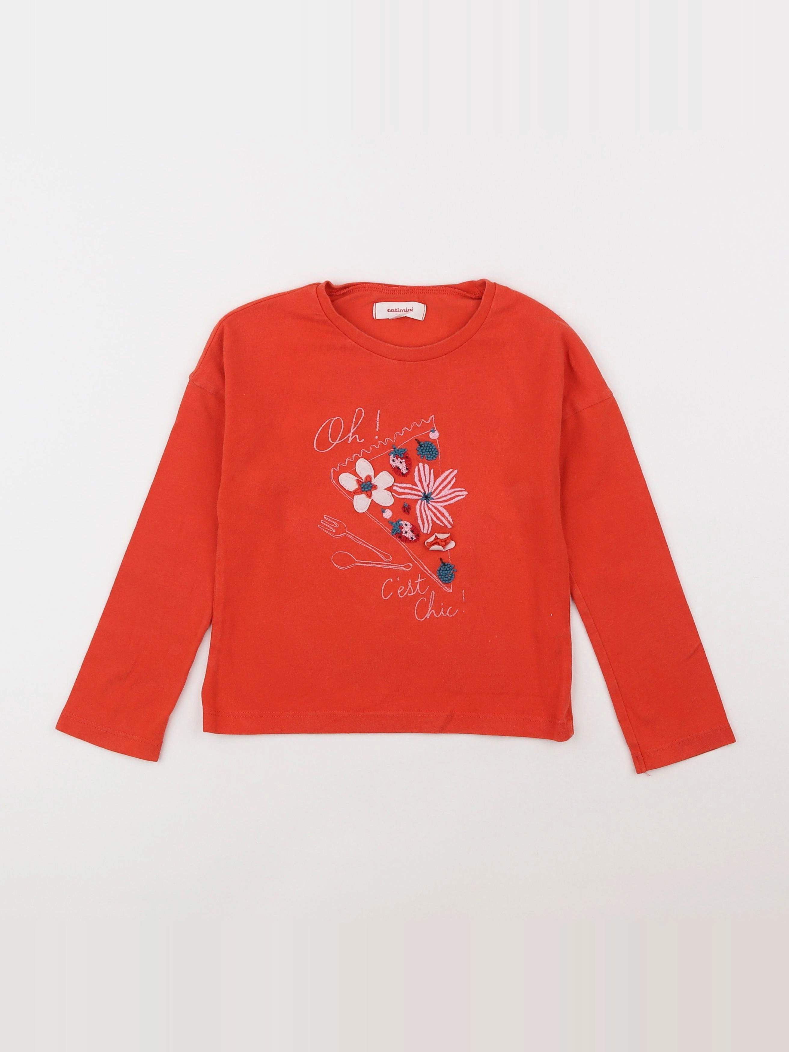Catimini - tee-shirt orange - 5 ans