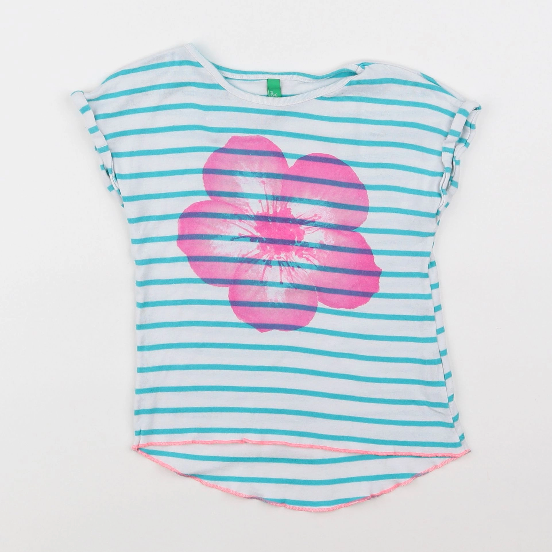 Benetton - tee-shirt bleu - 2 ans