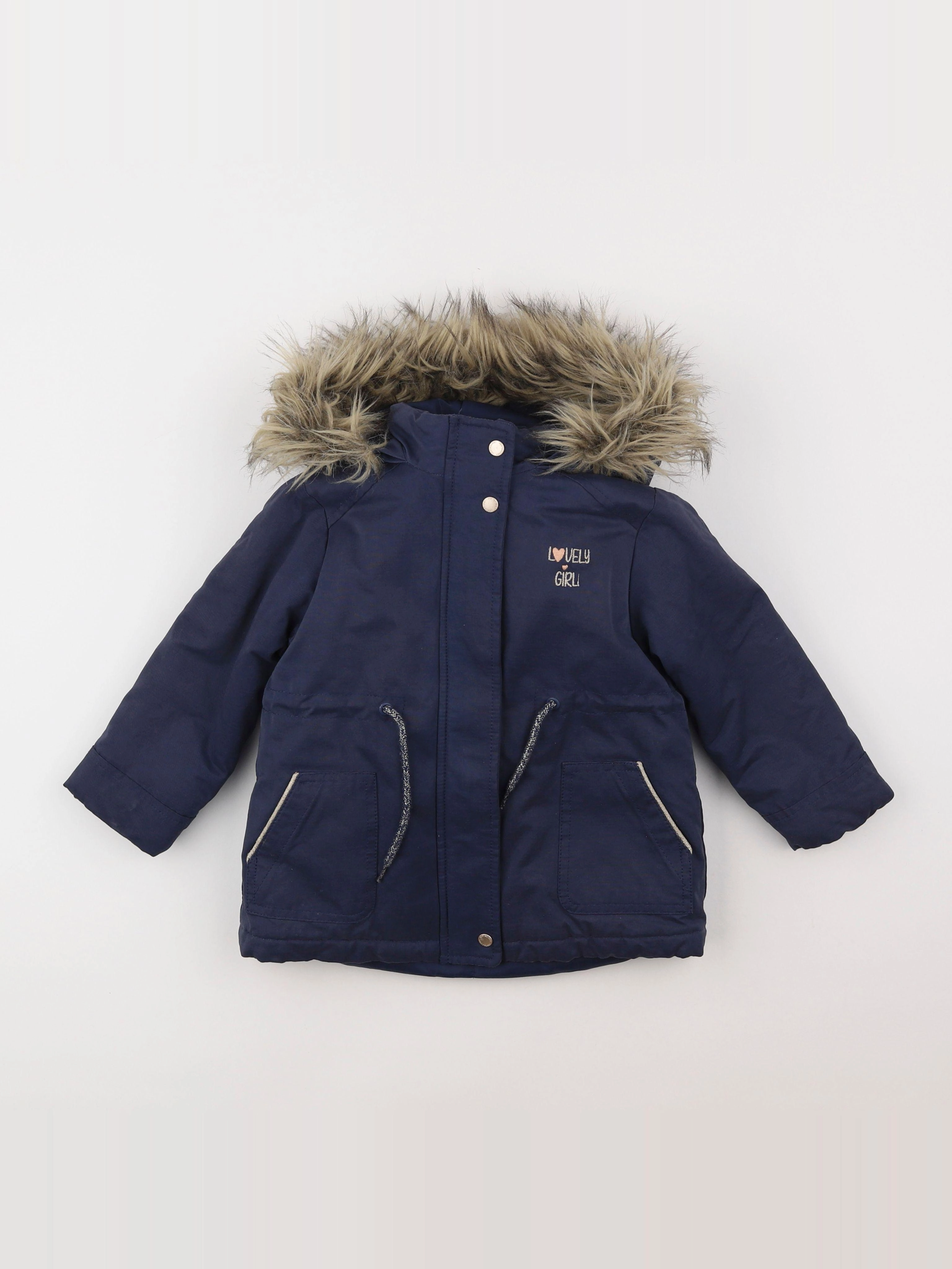 Vertbaudet - parka bleu - 3 ans