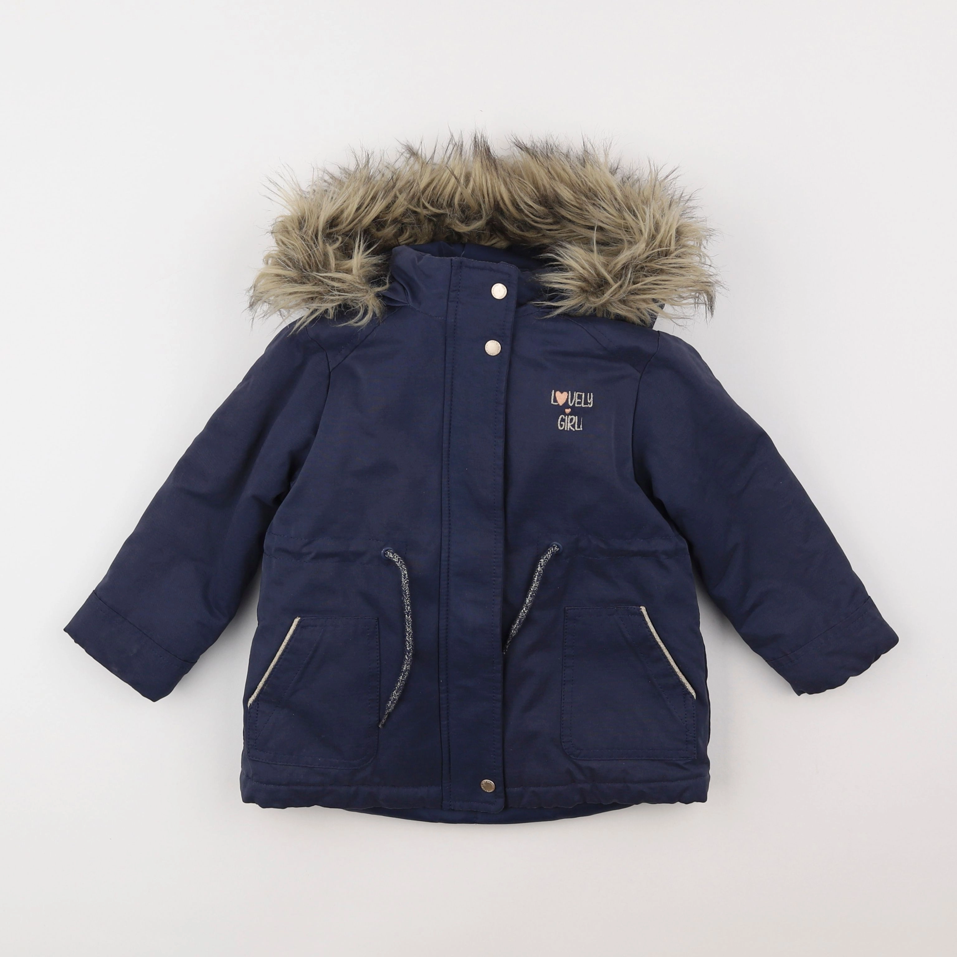 Vertbaudet - parka bleu - 3 ans