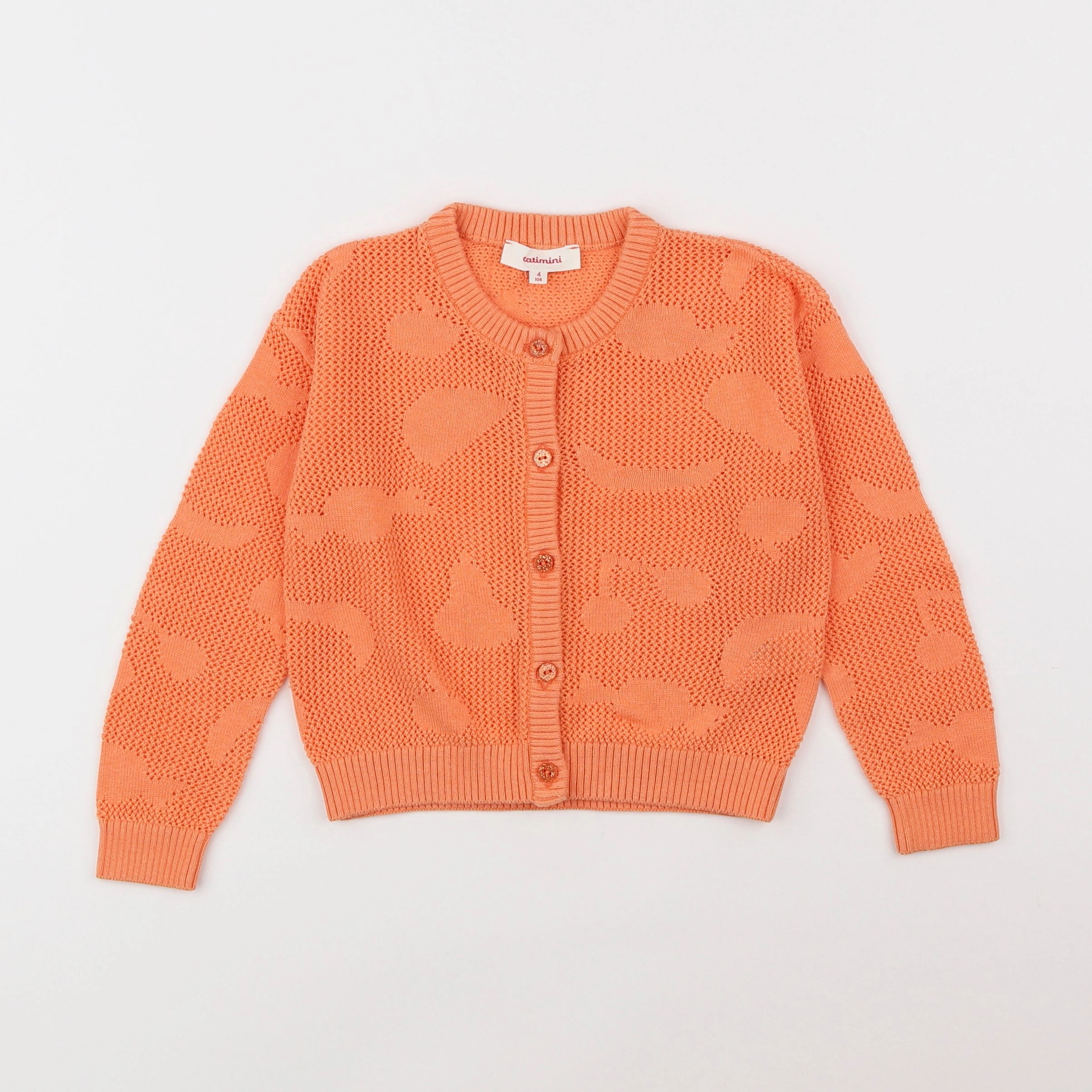 Catimini - gilet orange - 4 ans