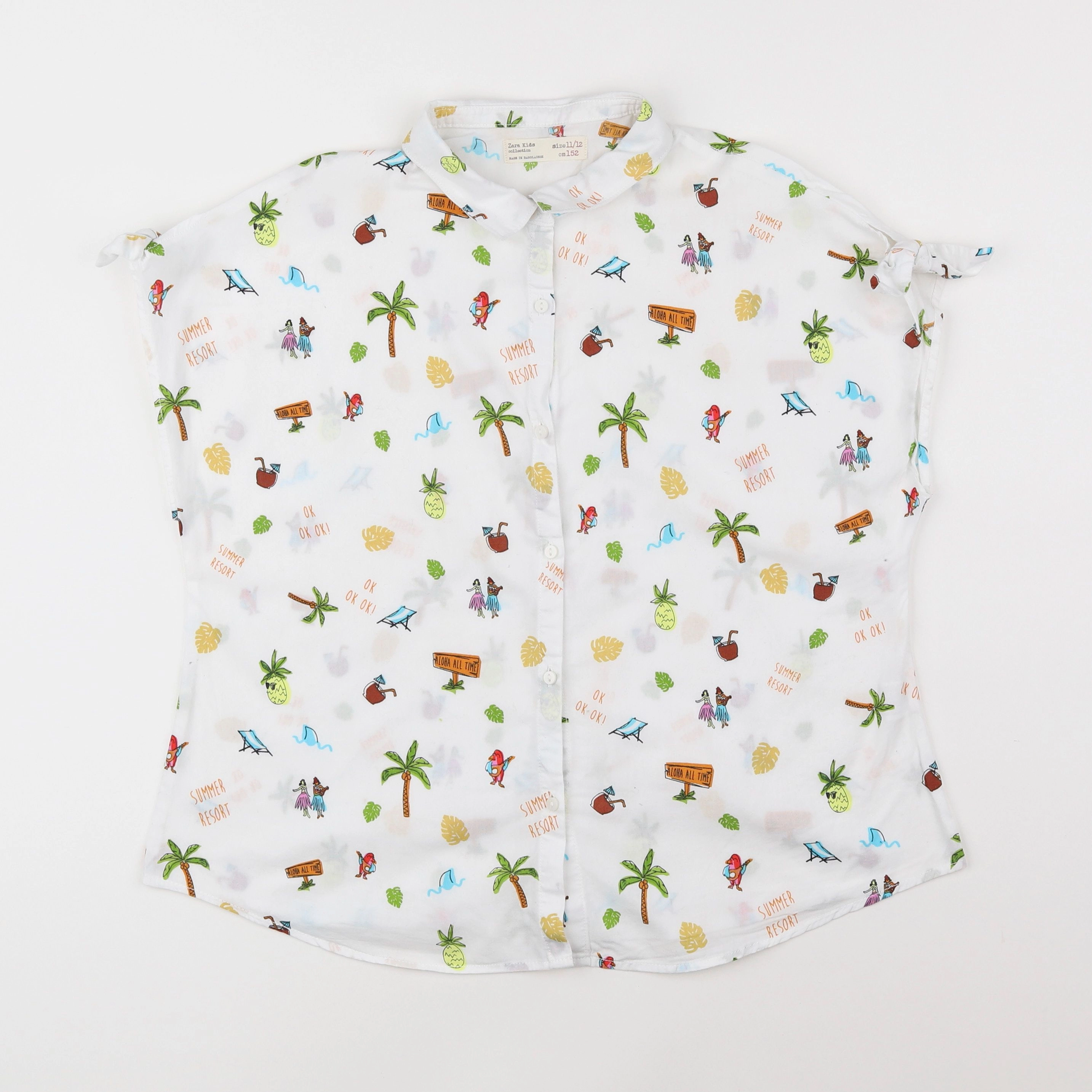 Zara - chemise blanc - 11/12 ans