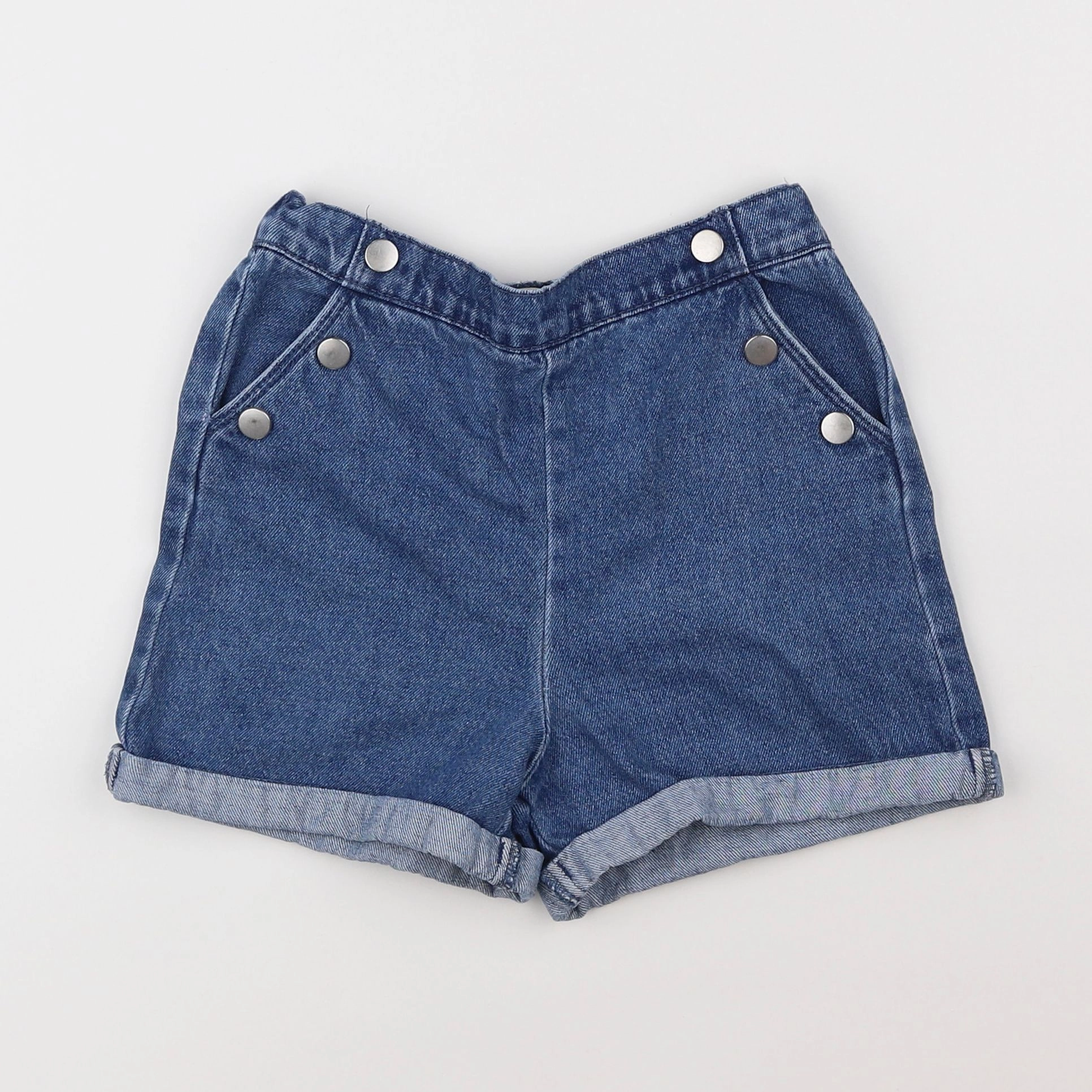 Vertbaudet - short bleu - 7 ans