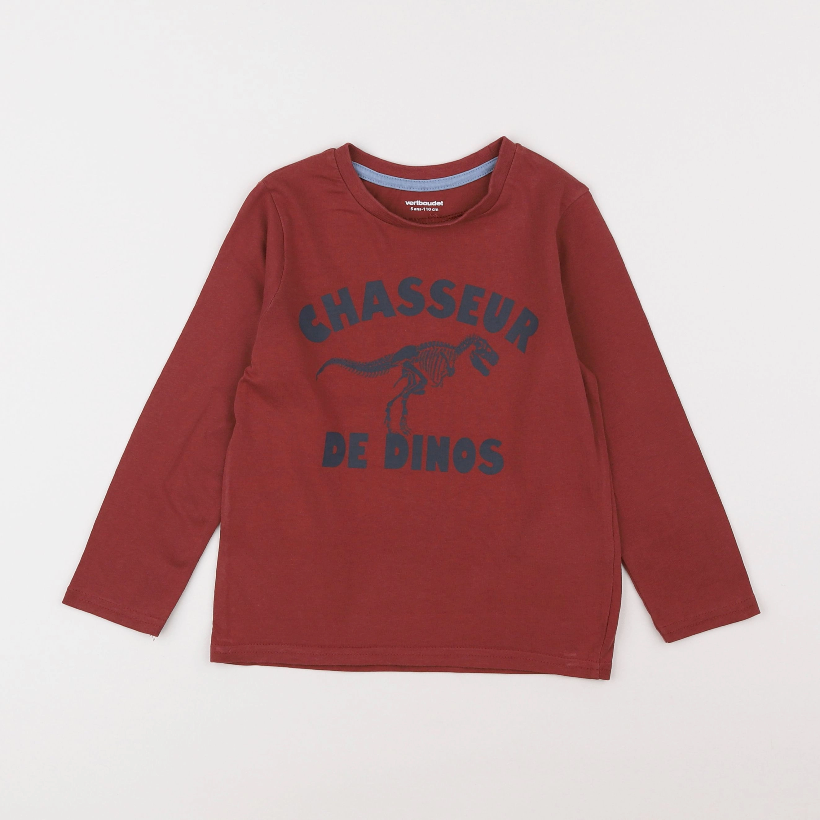 Vertbaudet - tee-shirt marron - 5 ans