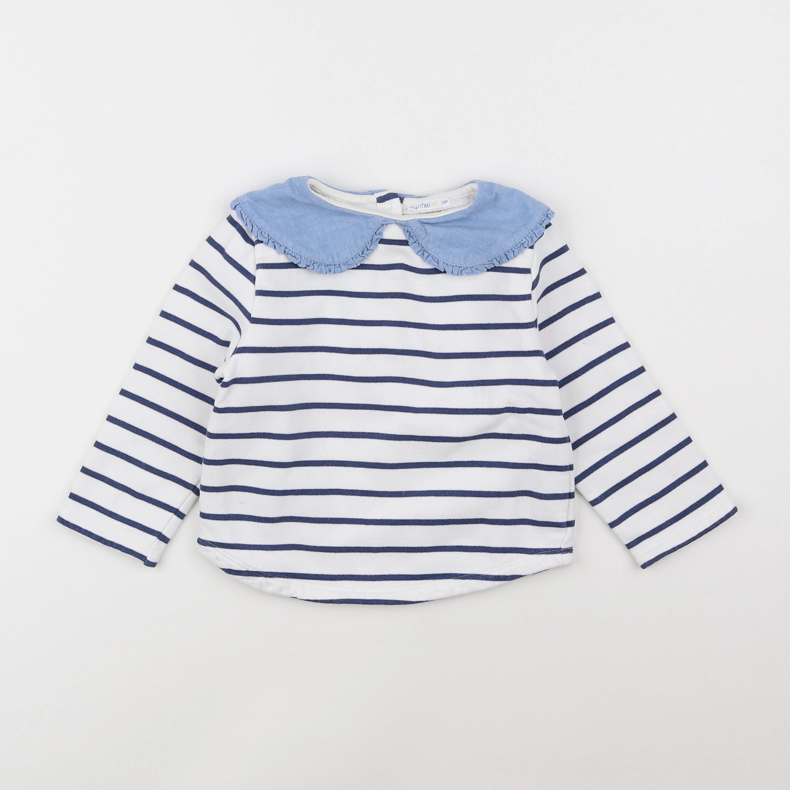 Boutchou - sweat bleu - 3 ans