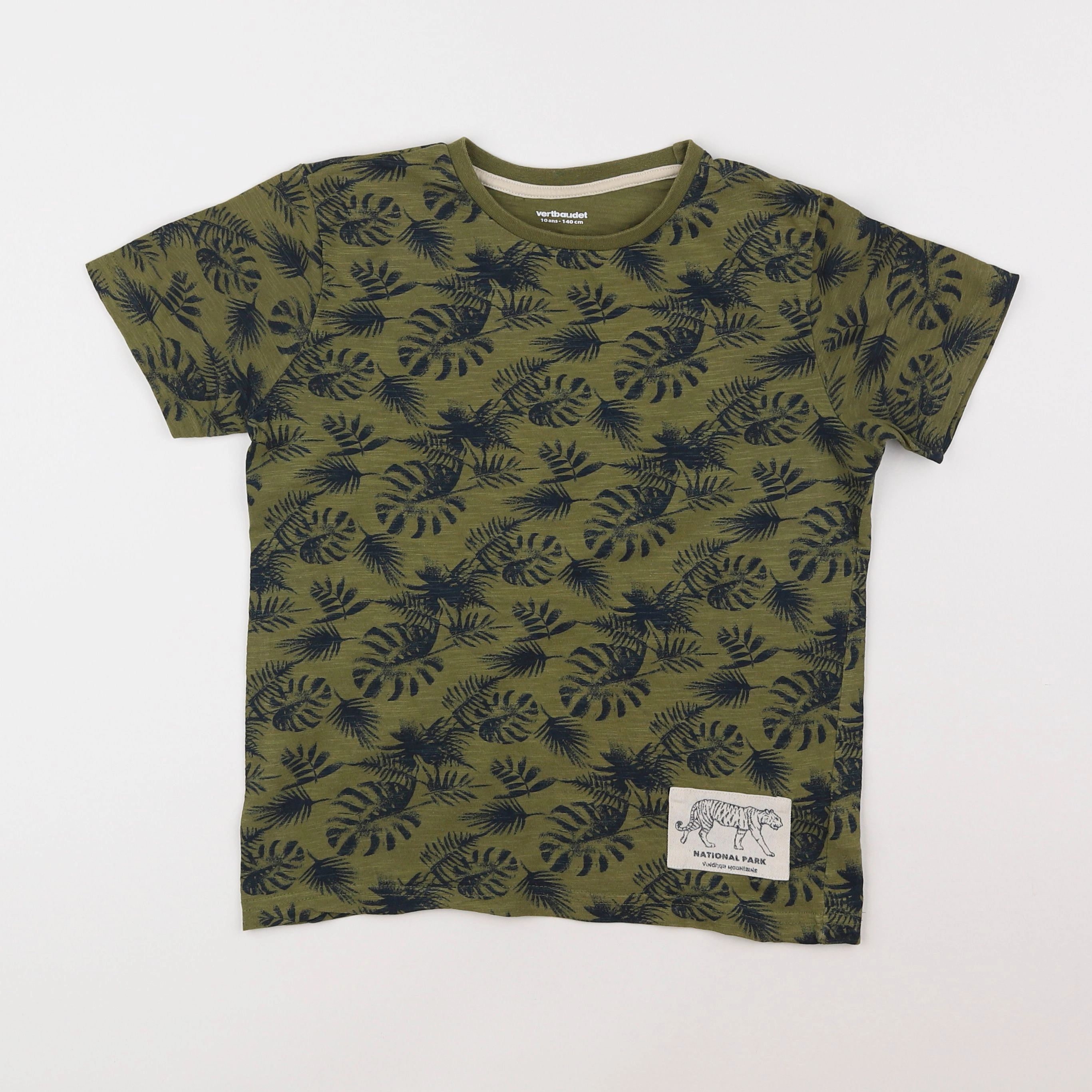 Vertbaudet - tee-shirt vert - 10 ans