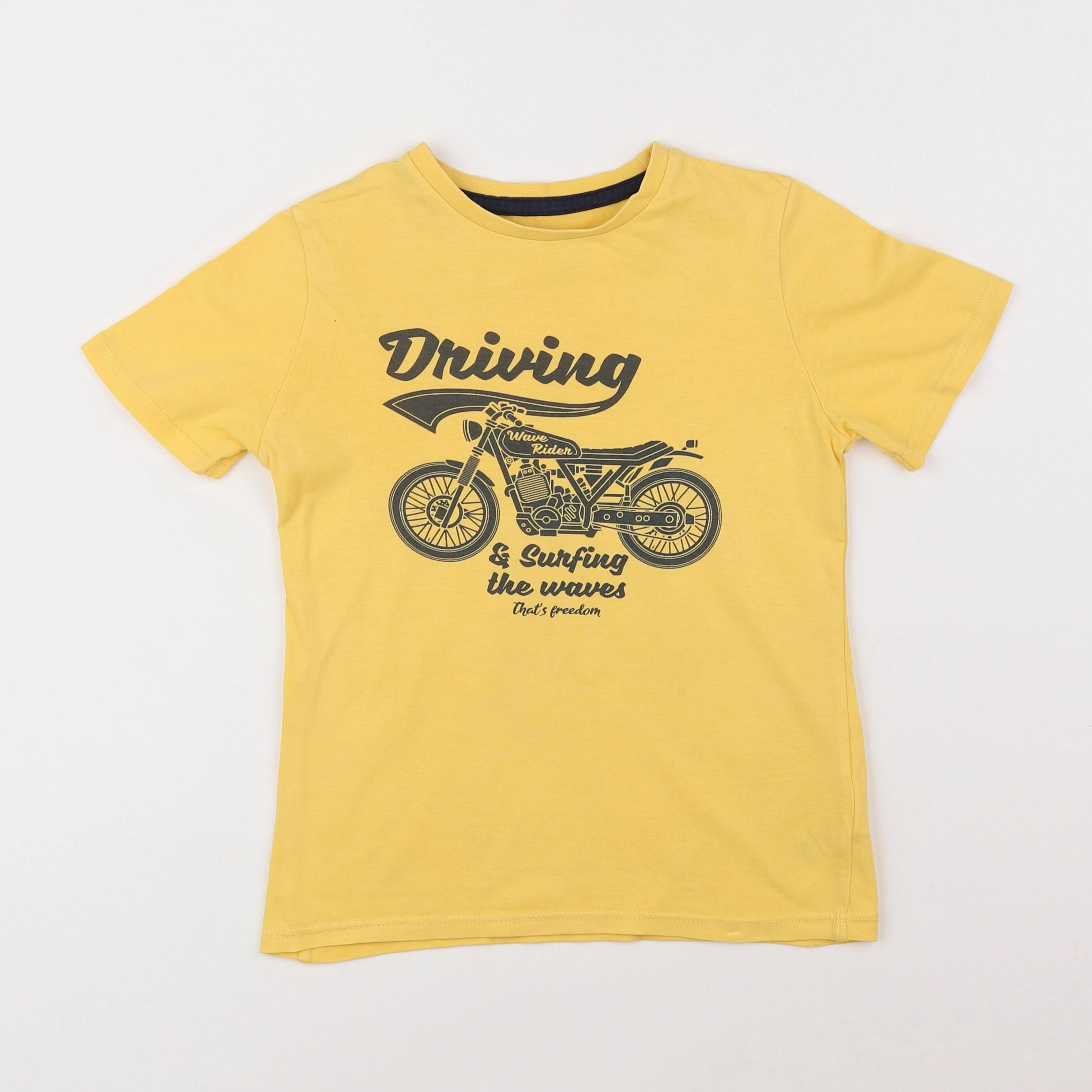 Vertbaudet - tee-shirt jaune - 8 ans