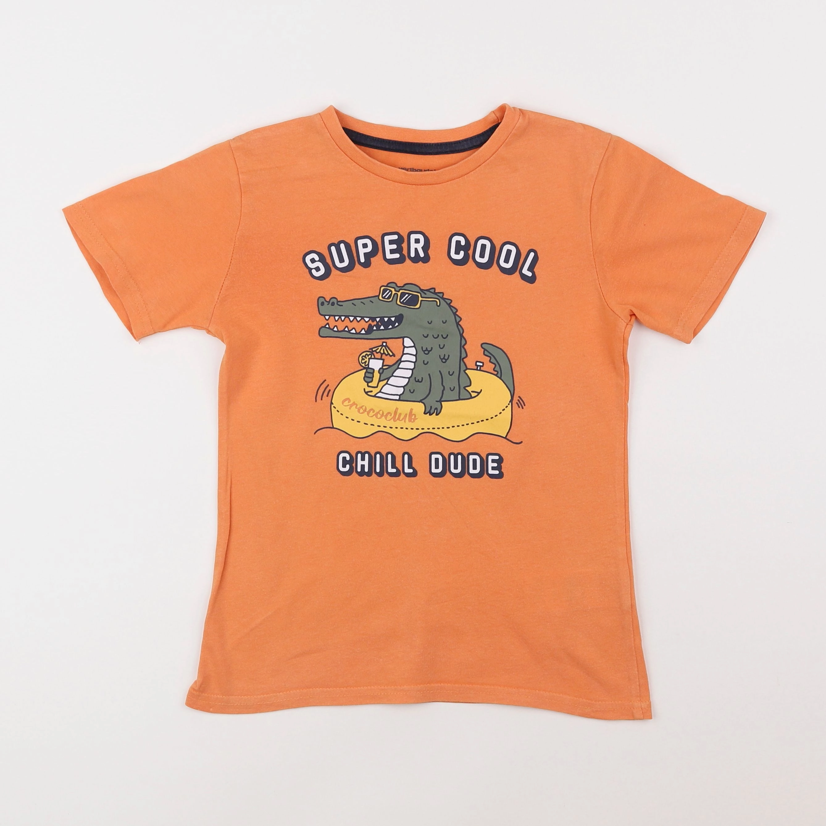 Vertbaudet - tee-shirt orange - 8 ans