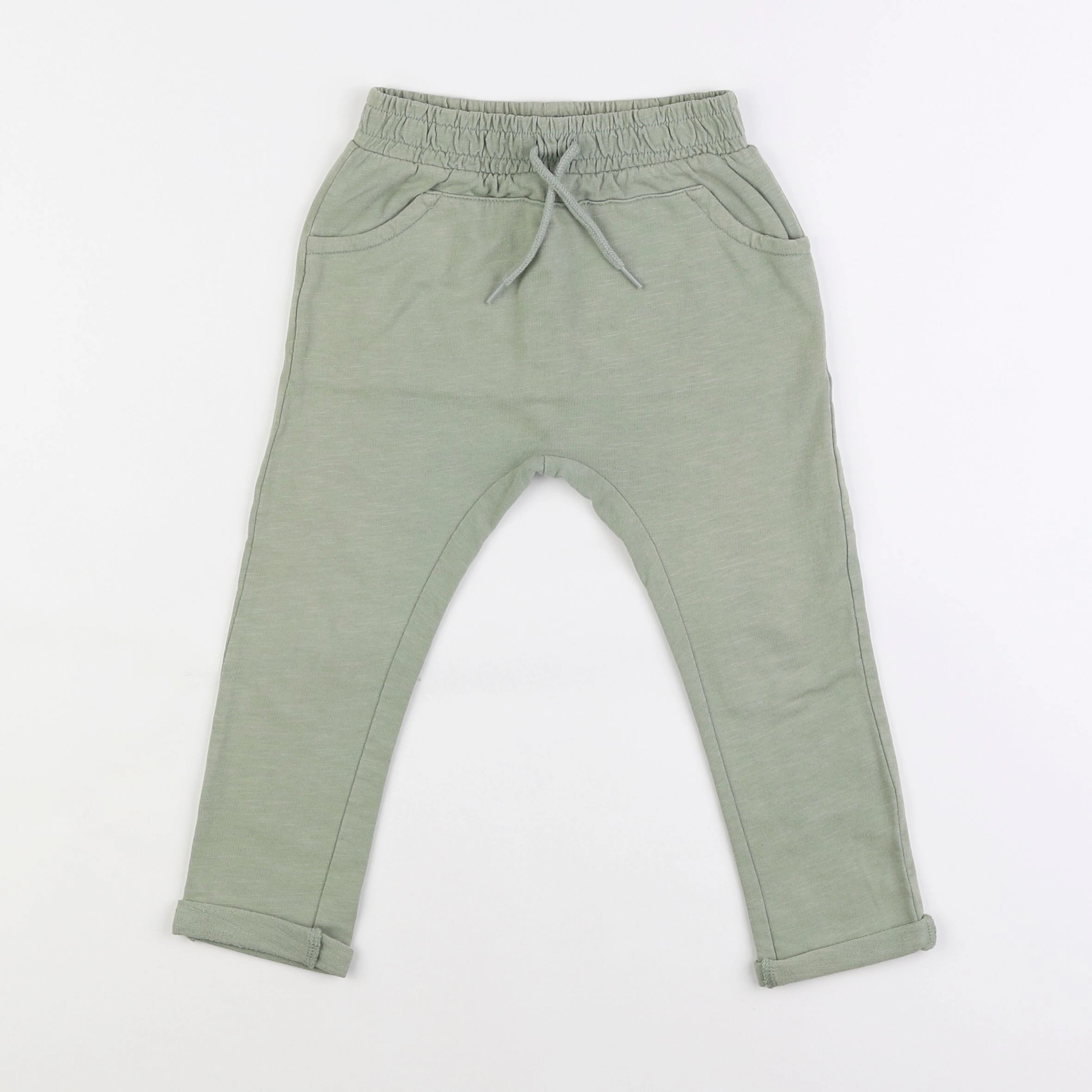 Vertbaudet - pantalon vert - 3 ans