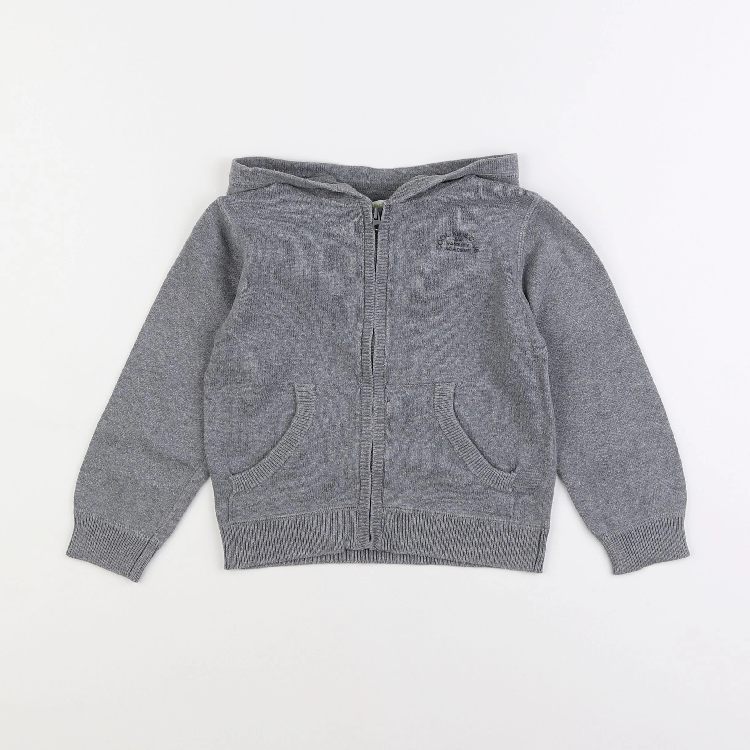 Vertbaudet - gilet gris - 3 ans