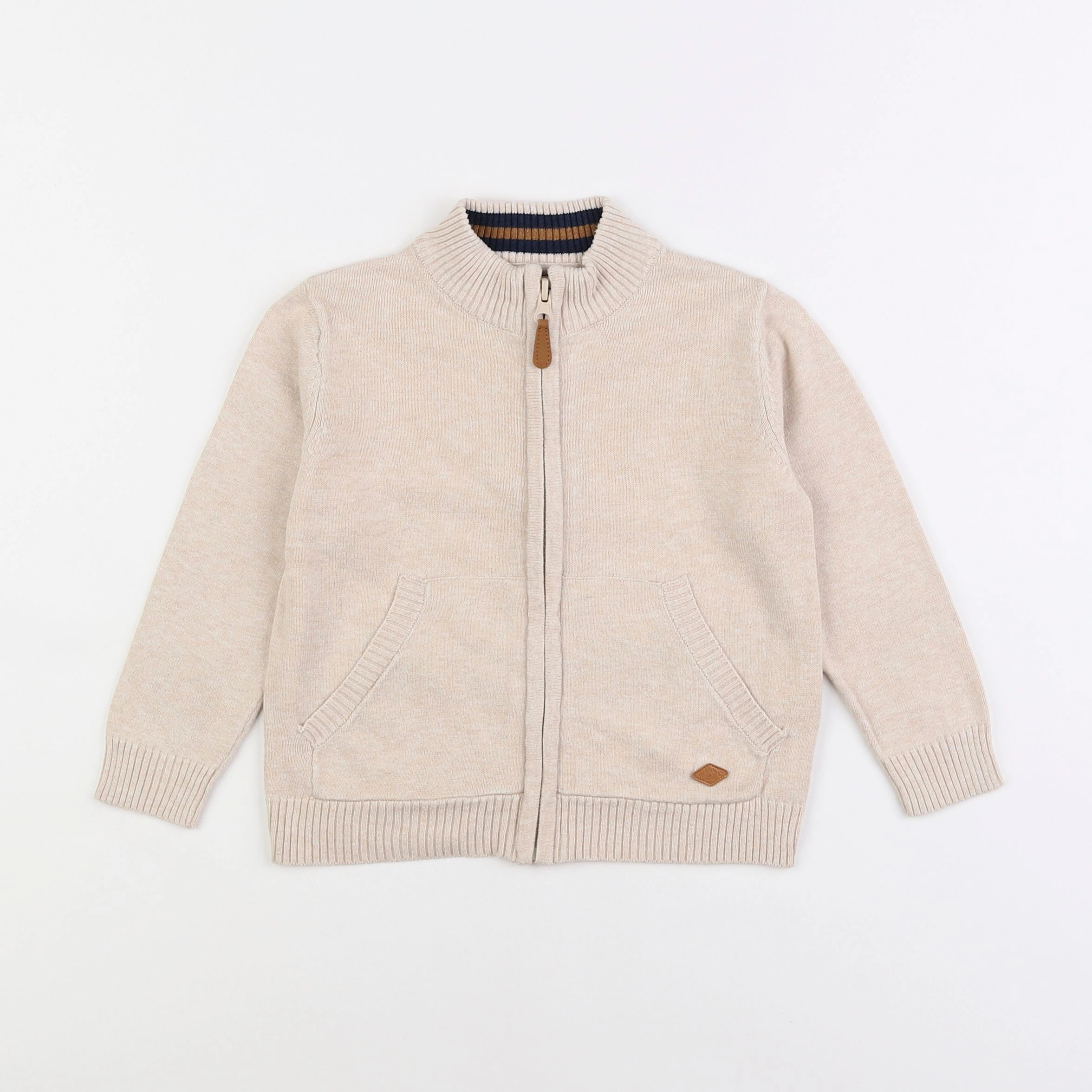 Vertbaudet - gilet beige - 3 ans